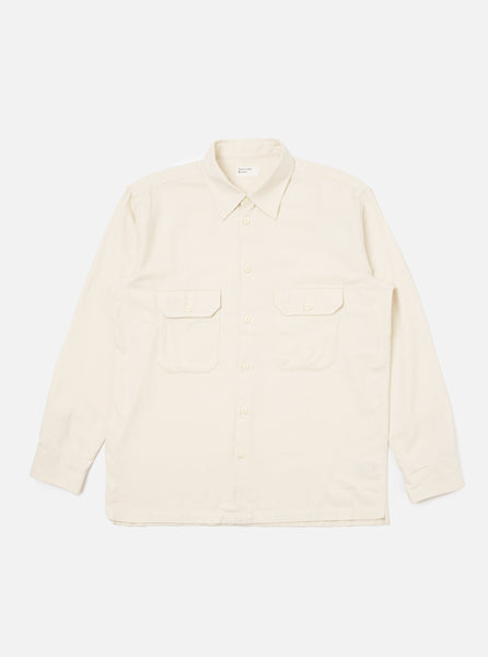 Men's Ecru Sid Flannel CPO Shirt – Universal Works