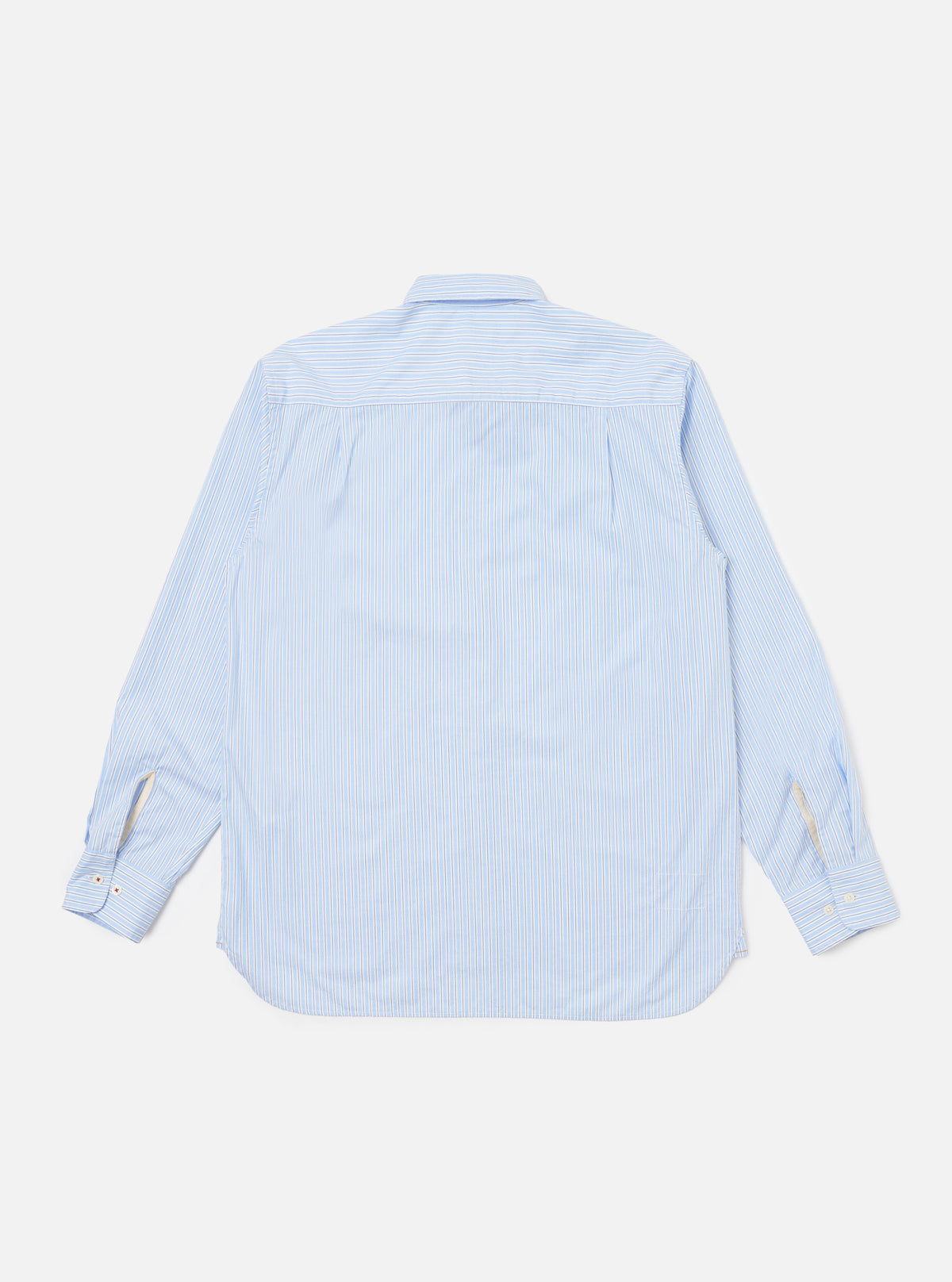 Blue Office Stripe Square Pocket Shirt