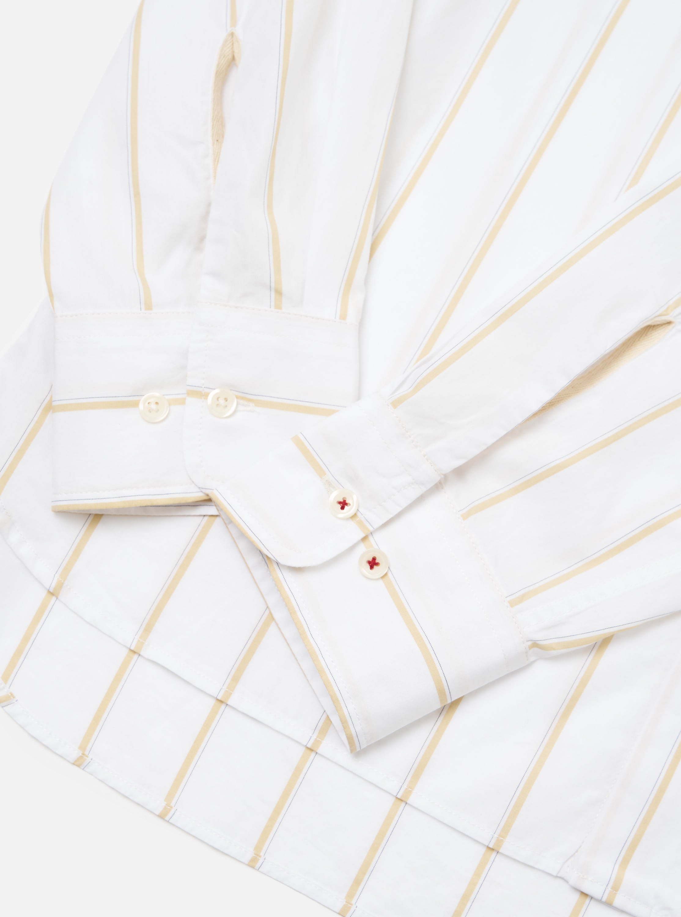 Men's White Office Stripe Square Pocket Shirt – Universal Works