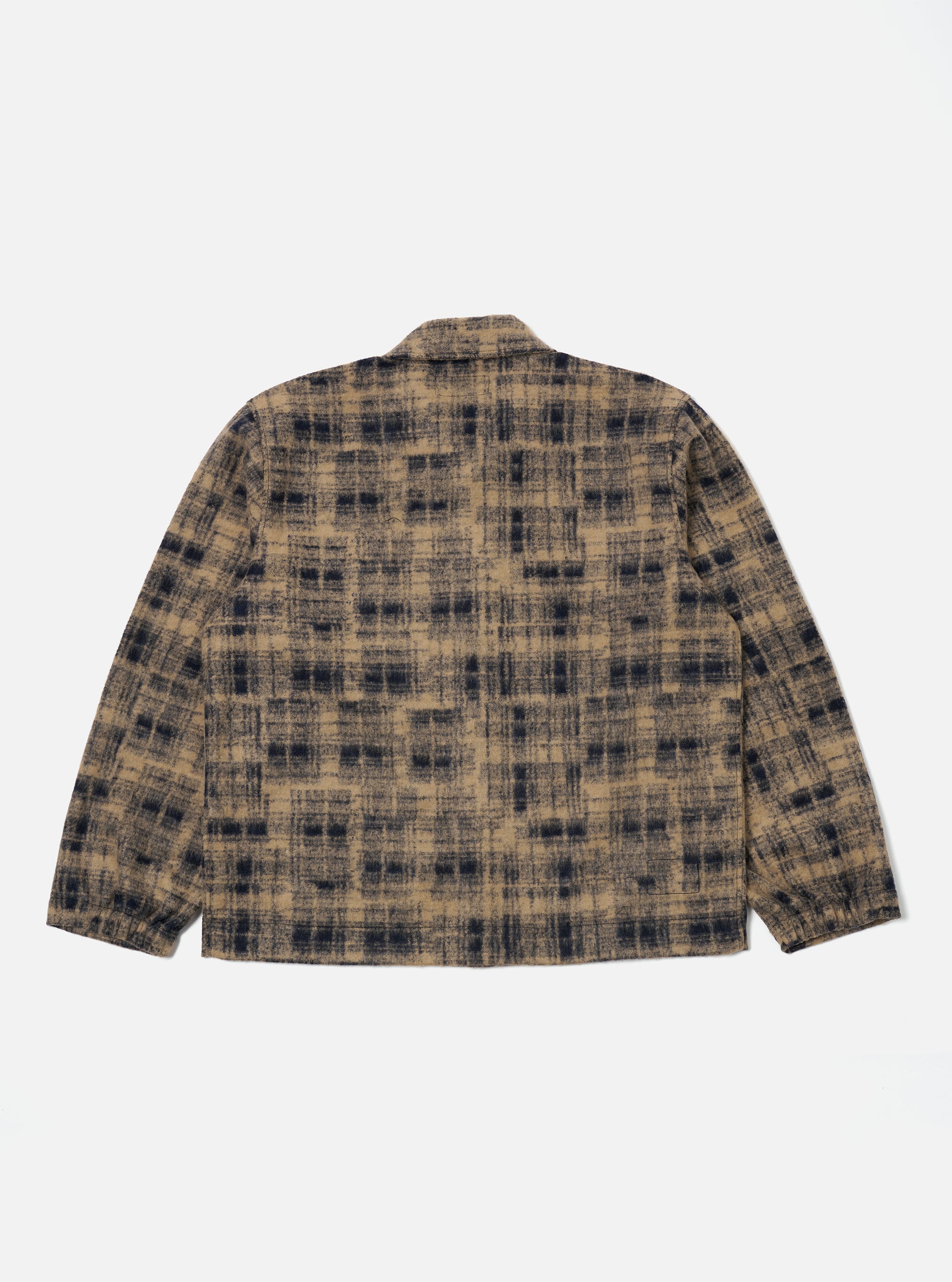 Navy Patch Check Fleece Rams Jacket
