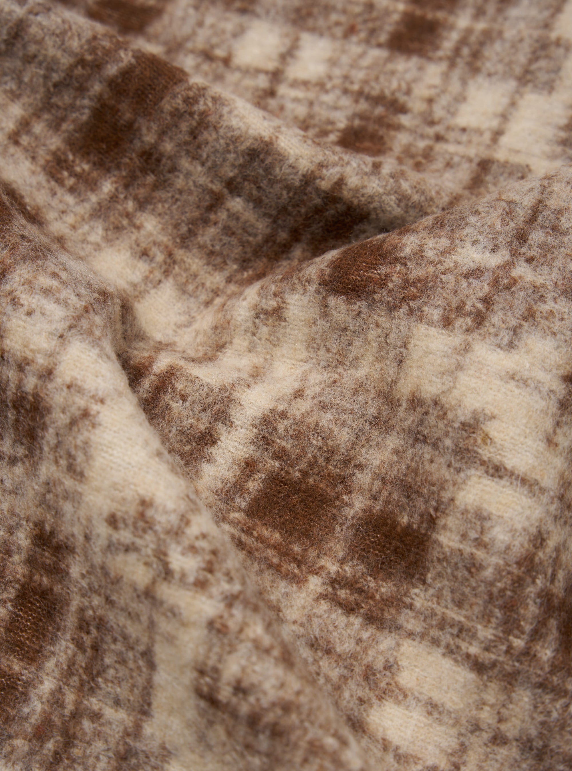 Sand Patch Check Fleece Rams Jacket