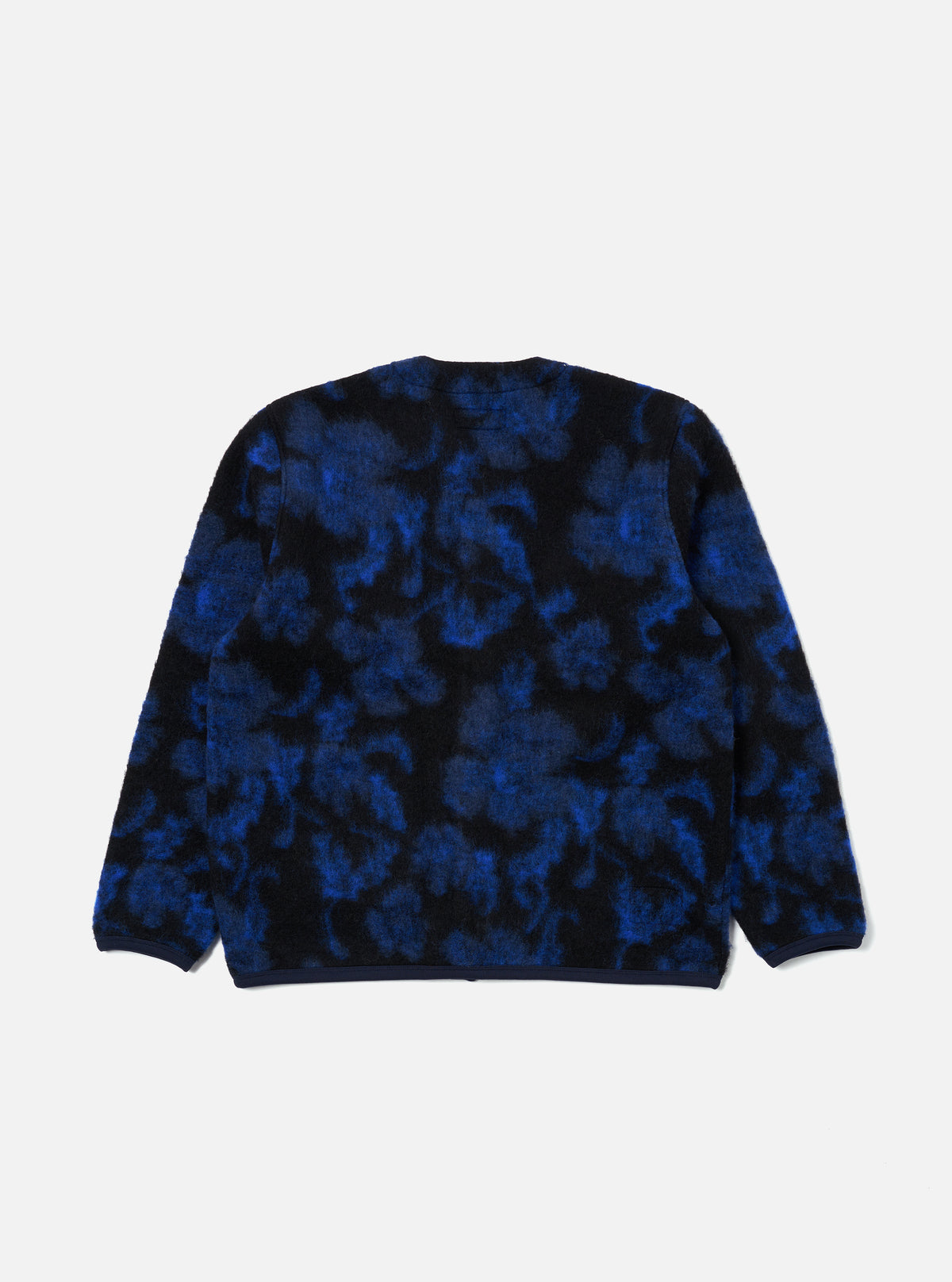 Blue Flower Fleece Cardigan