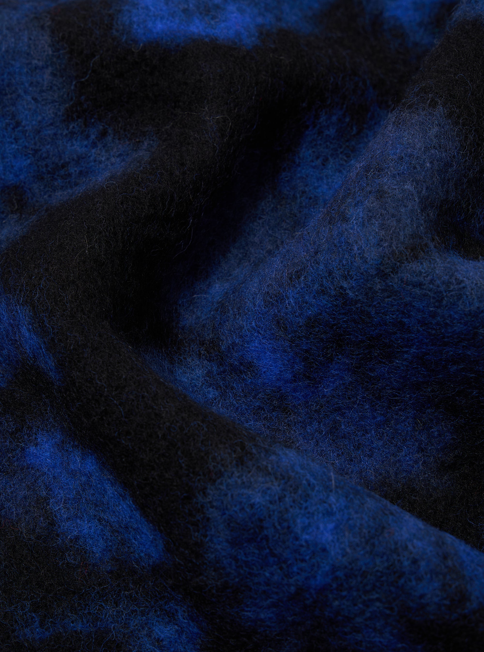 Blue Flower Fleece Cardigan