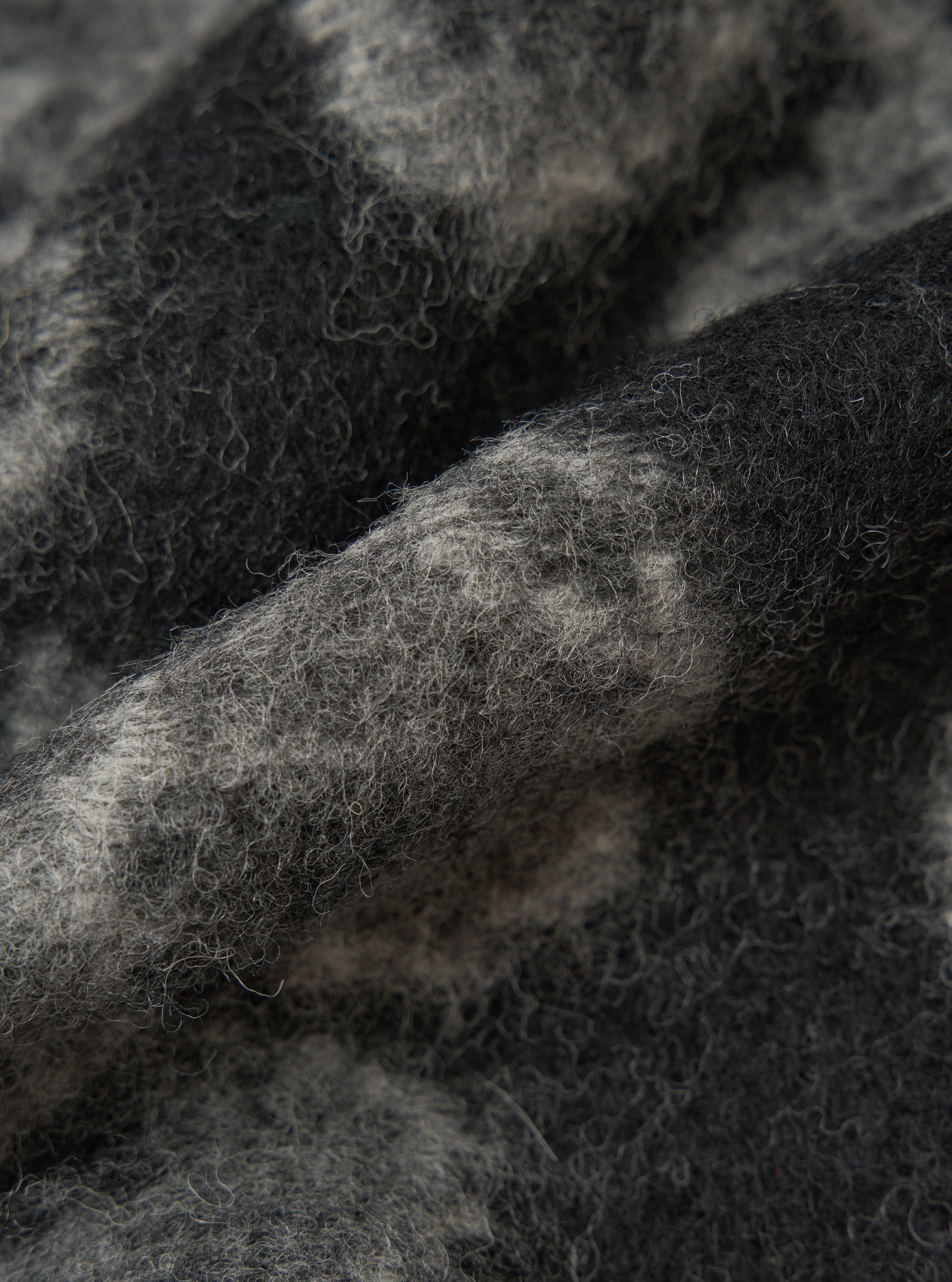 Men's Charcoal Flower Fleece Zip Liner Jacket – Universal Works