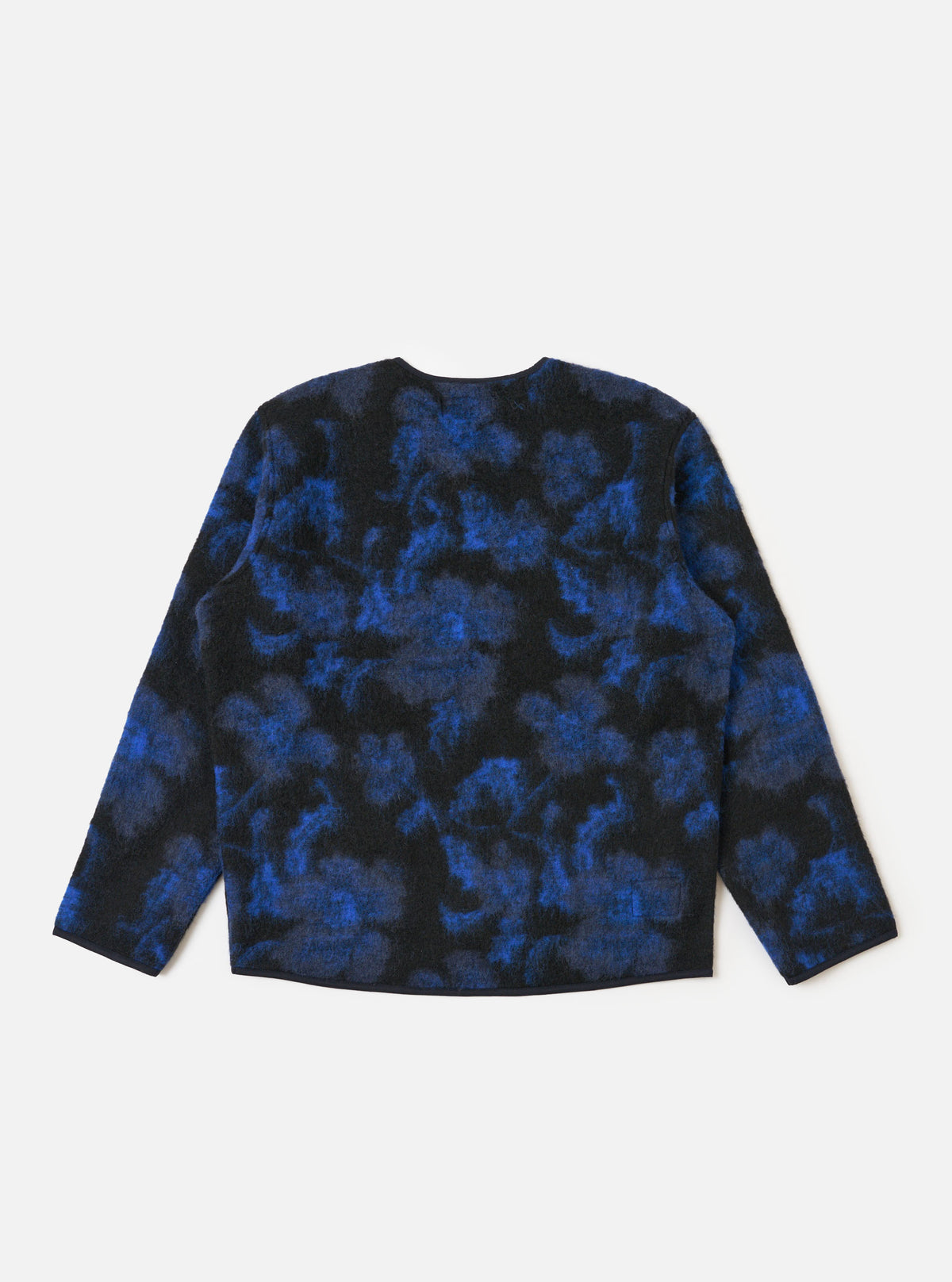 Blue Flower Fleece Zip Liner Jacket