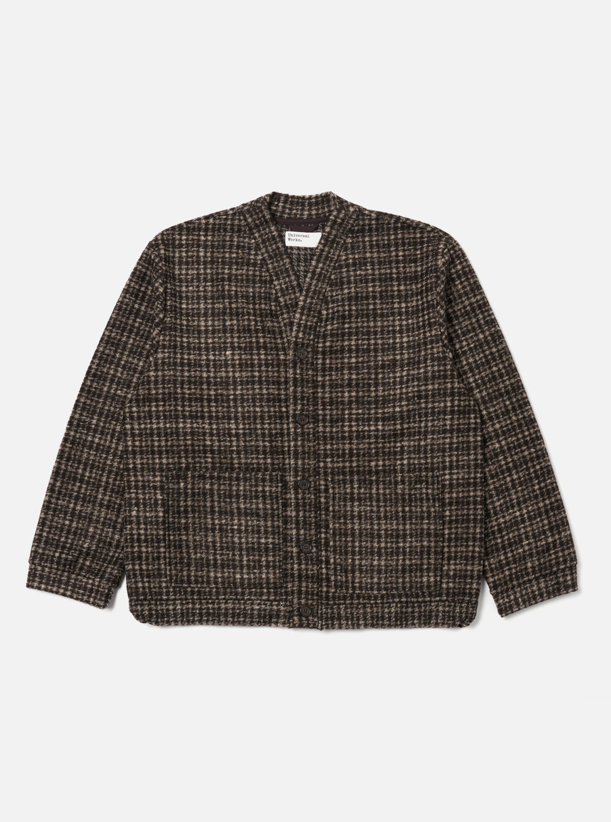 Brown Jacquard Knit Advance Cardigan