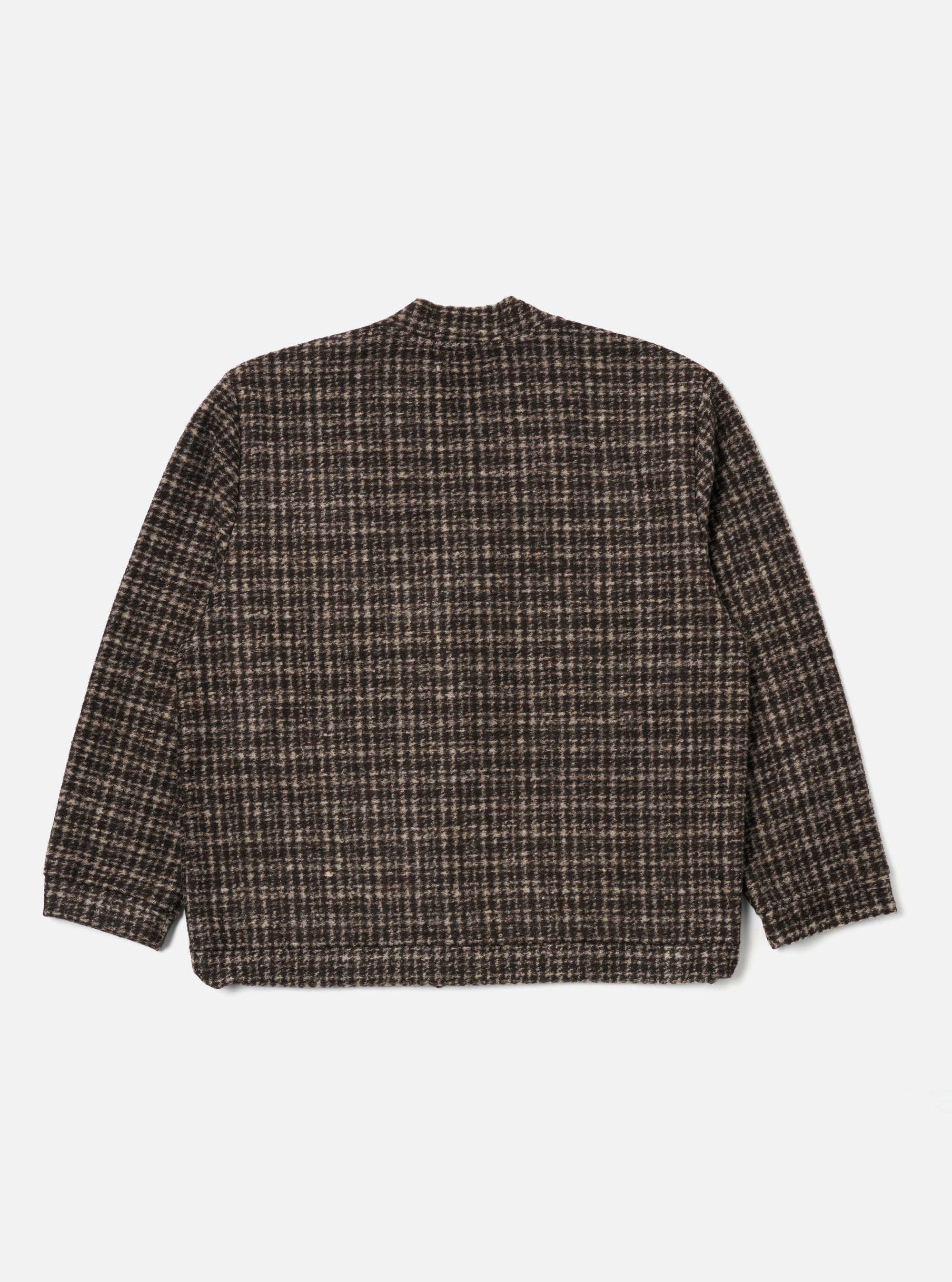 Brown Jacquard Knit Advance Cardigan