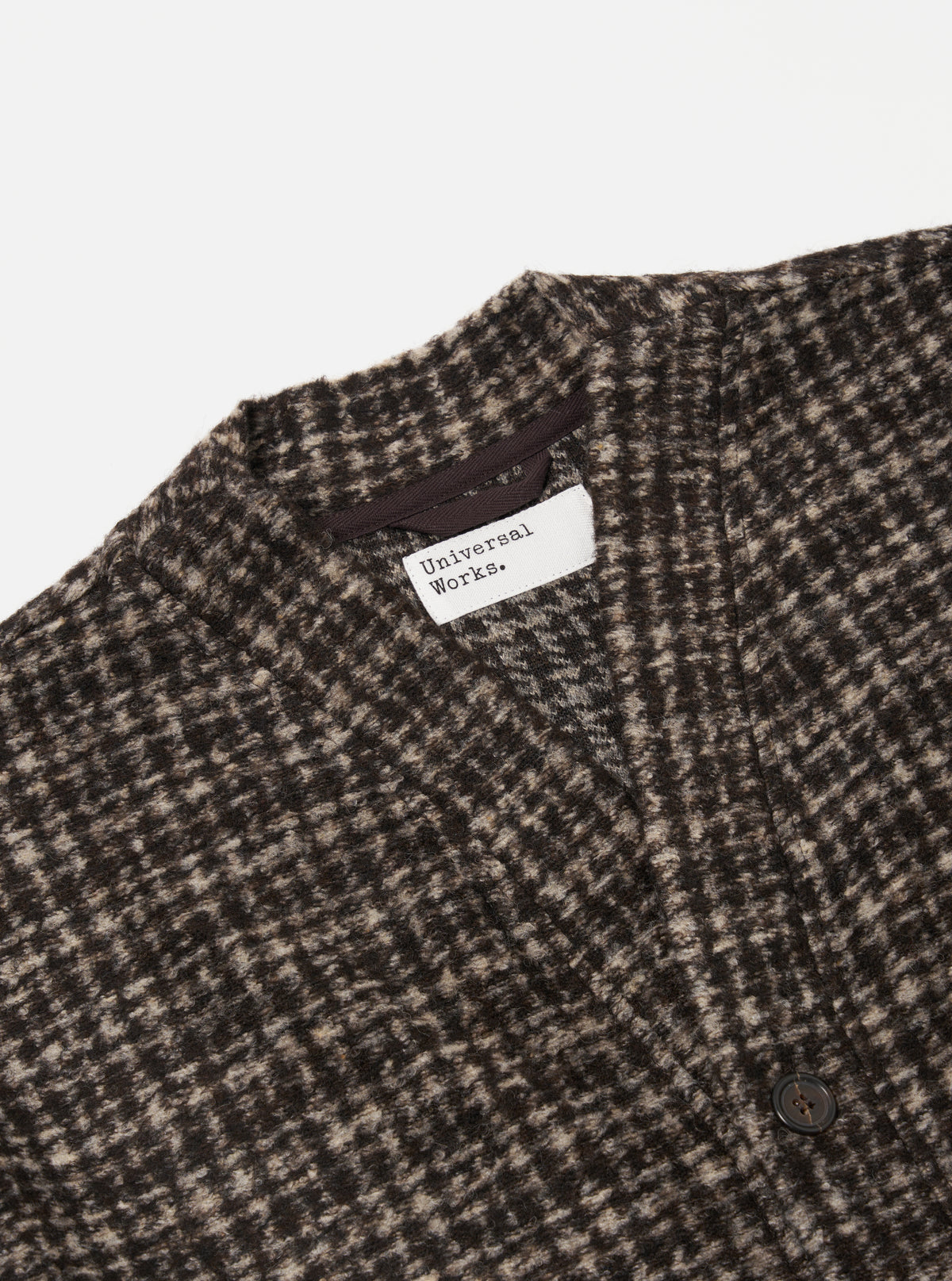 Brown Jacquard Knit Advance Cardigan