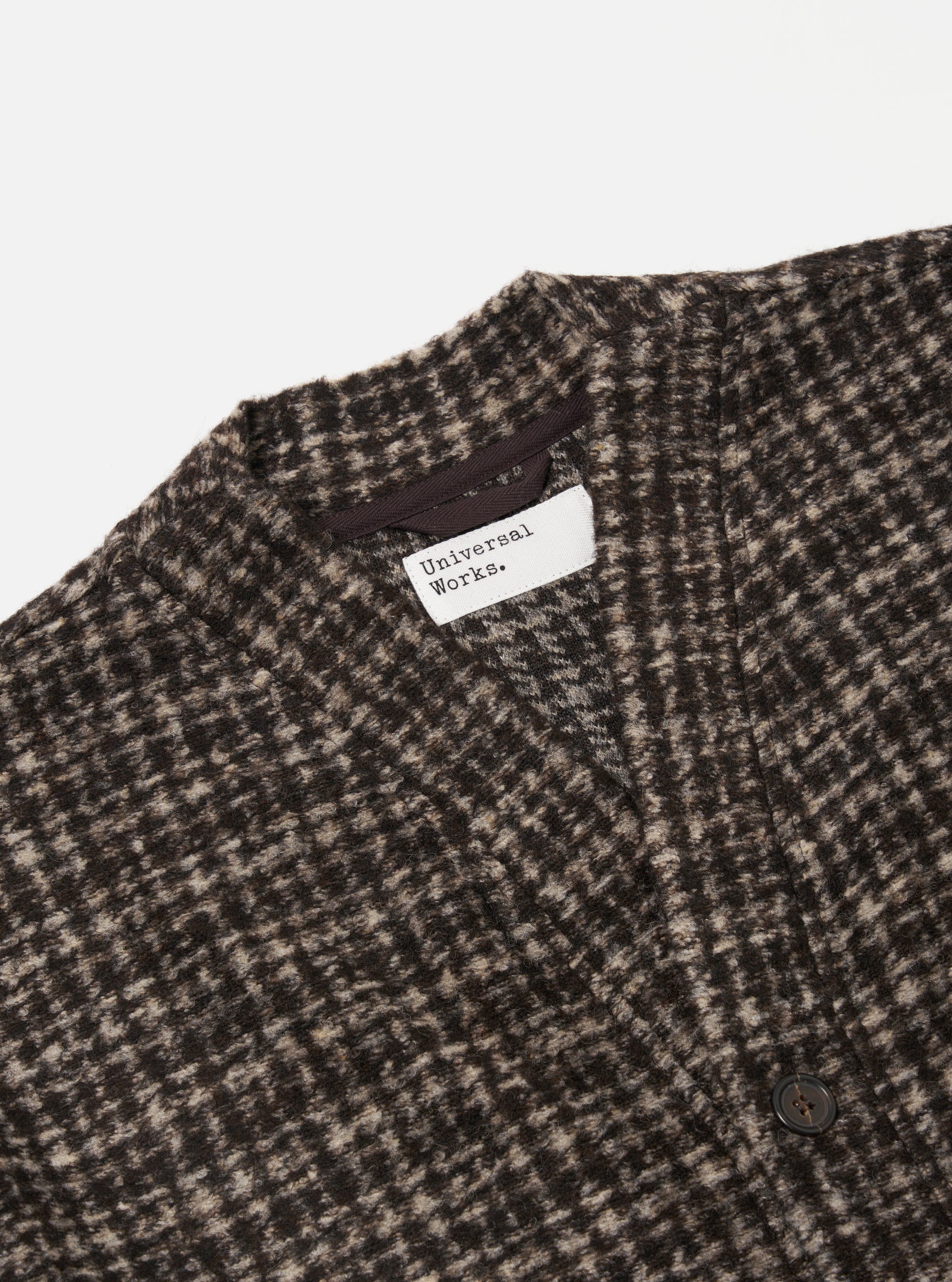 Brown Jacquard Knit Advance Cardigan