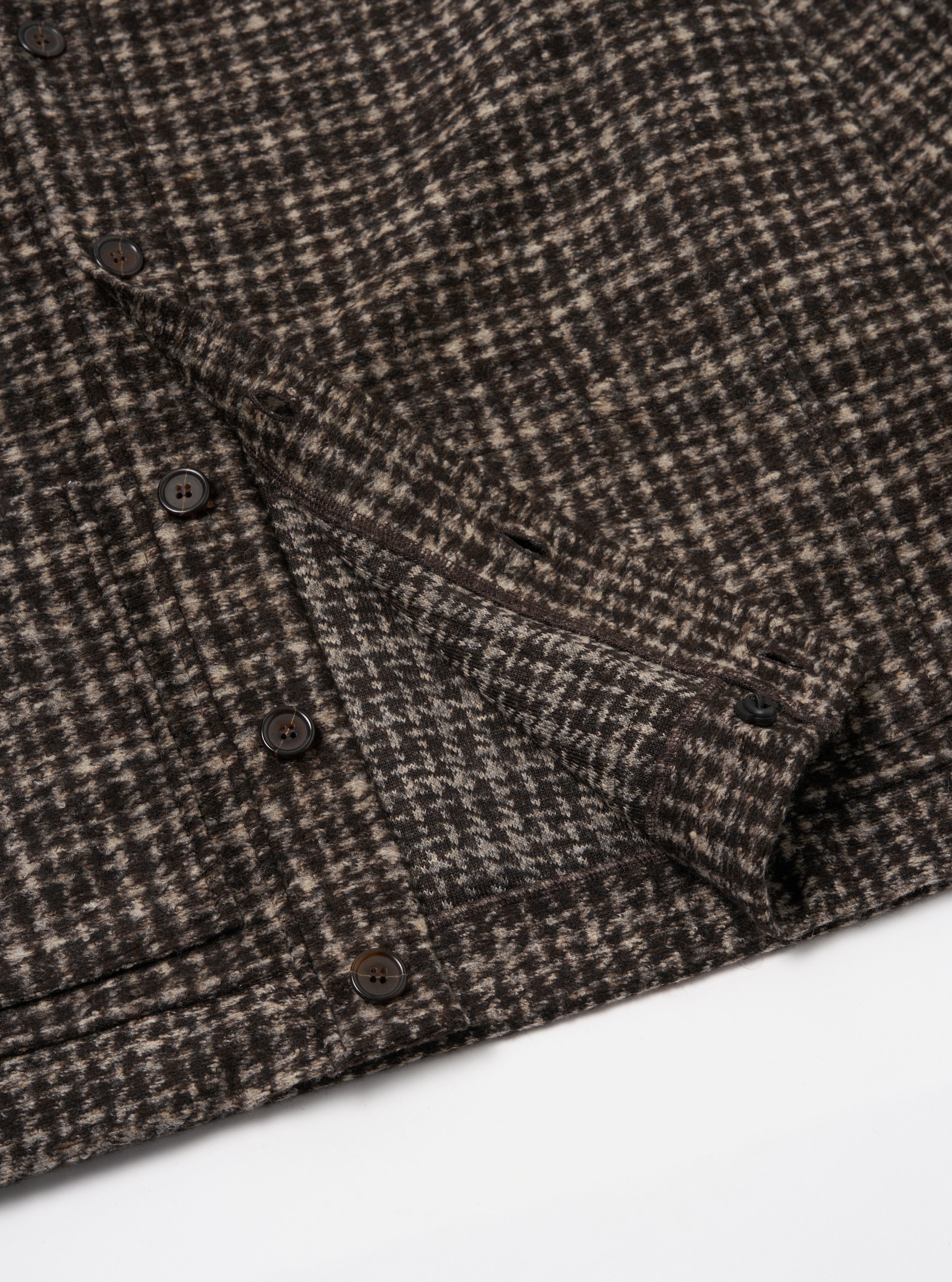 Men's Brown Jacquard Knit Advance Cardigan – Universal Works