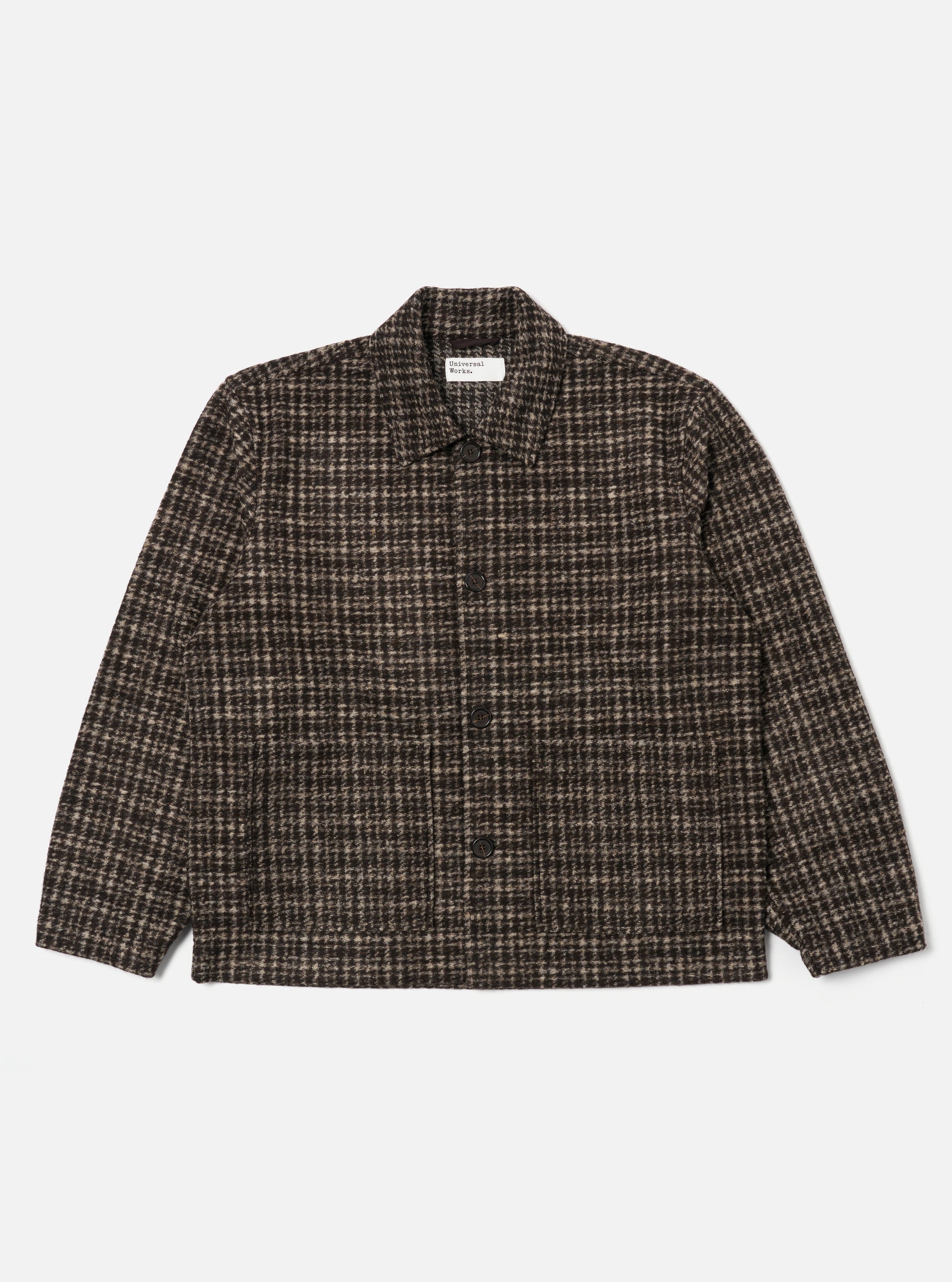 Brown Jacquard Knit Rams Jacket