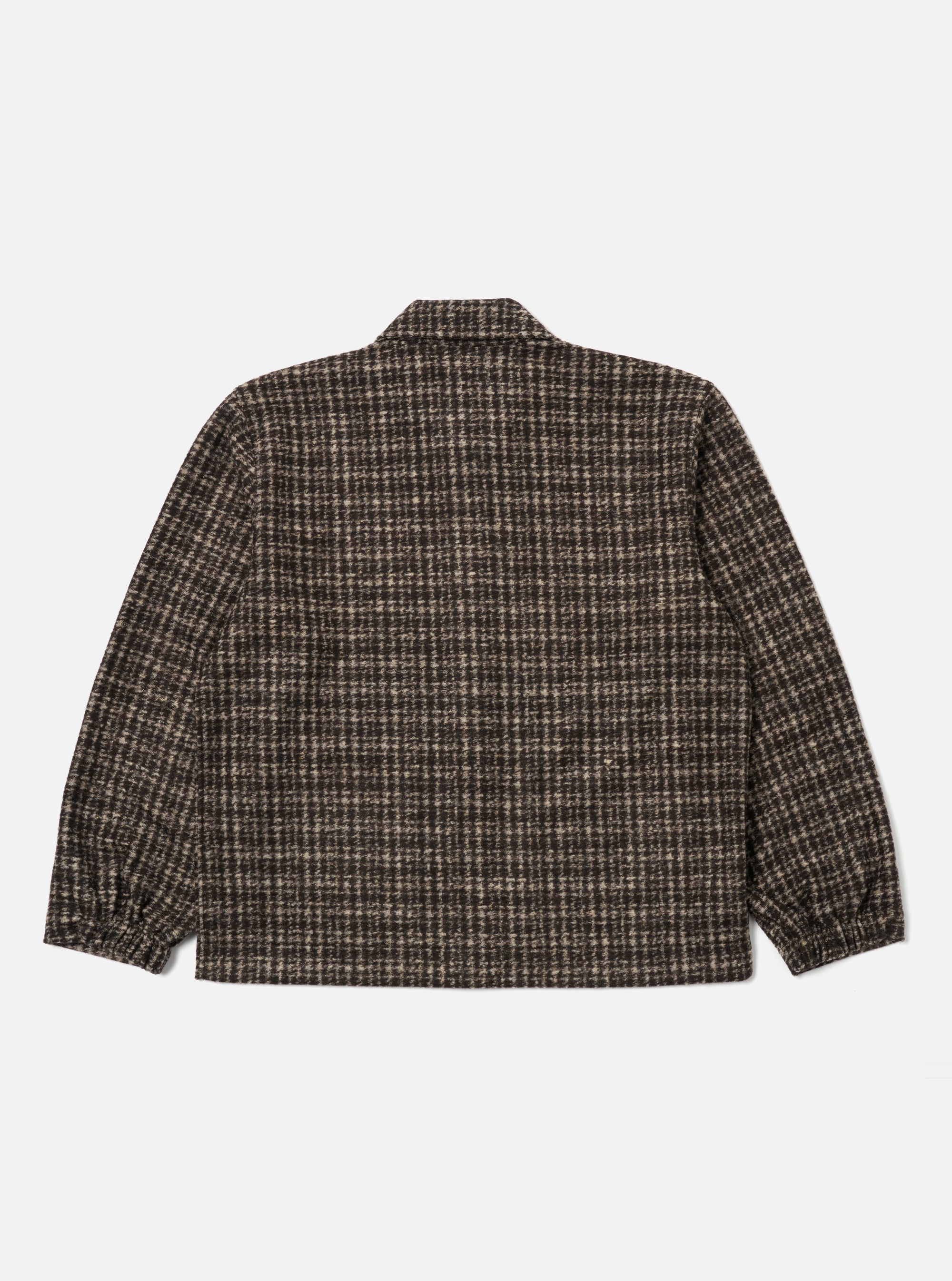 Brown Jacquard Knit Rams Jacket