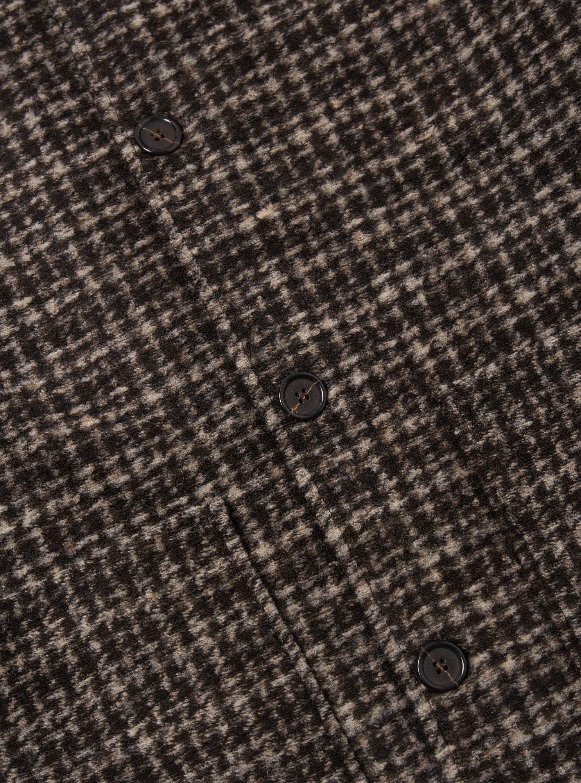 Brown Jacquard Knit Rams Jacket