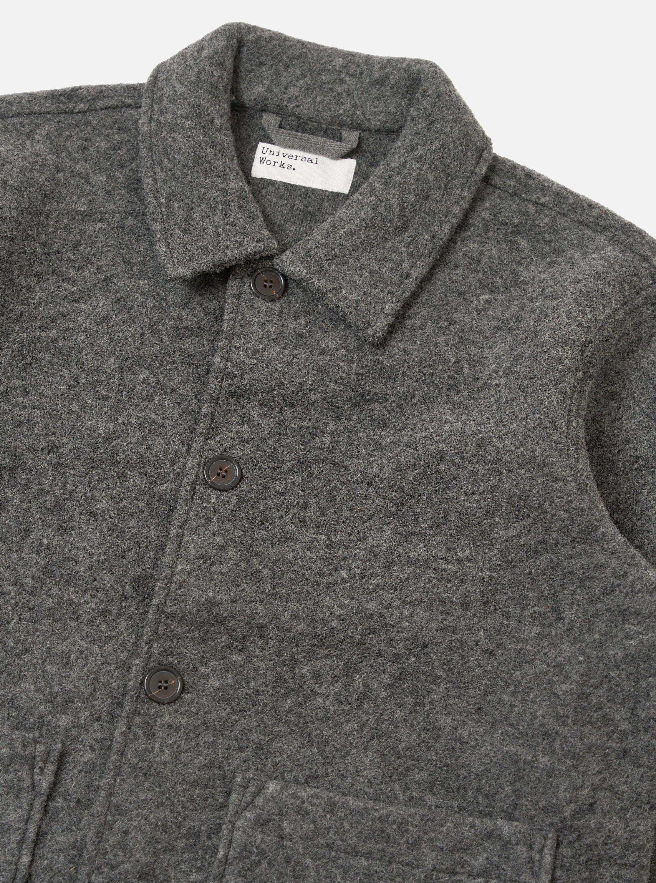 Men's Grey Marl Wool Fleece Rams Jacket – Universal Works