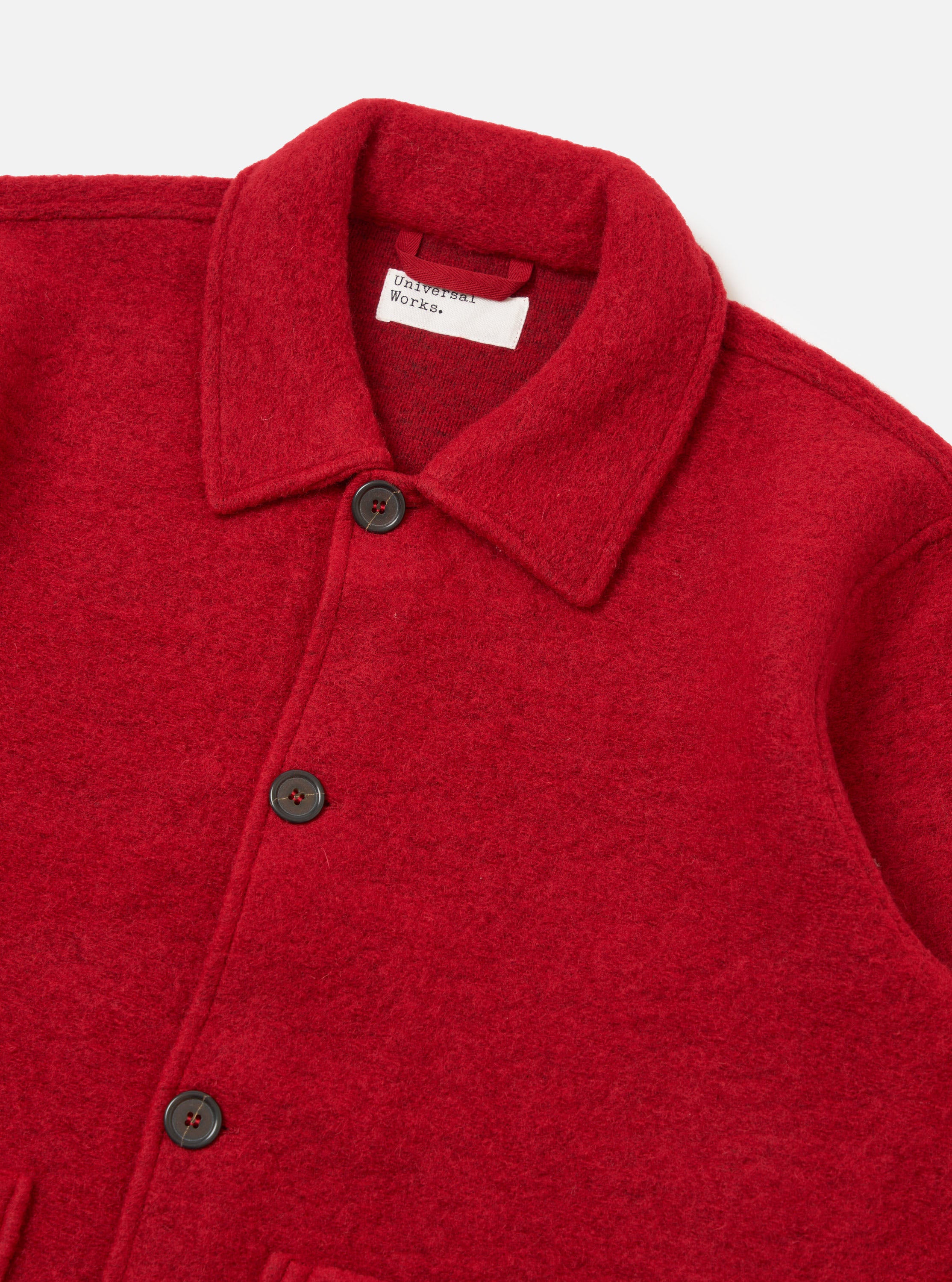 Men's Red Wool Fleece Rams Jacket – Universal Works
