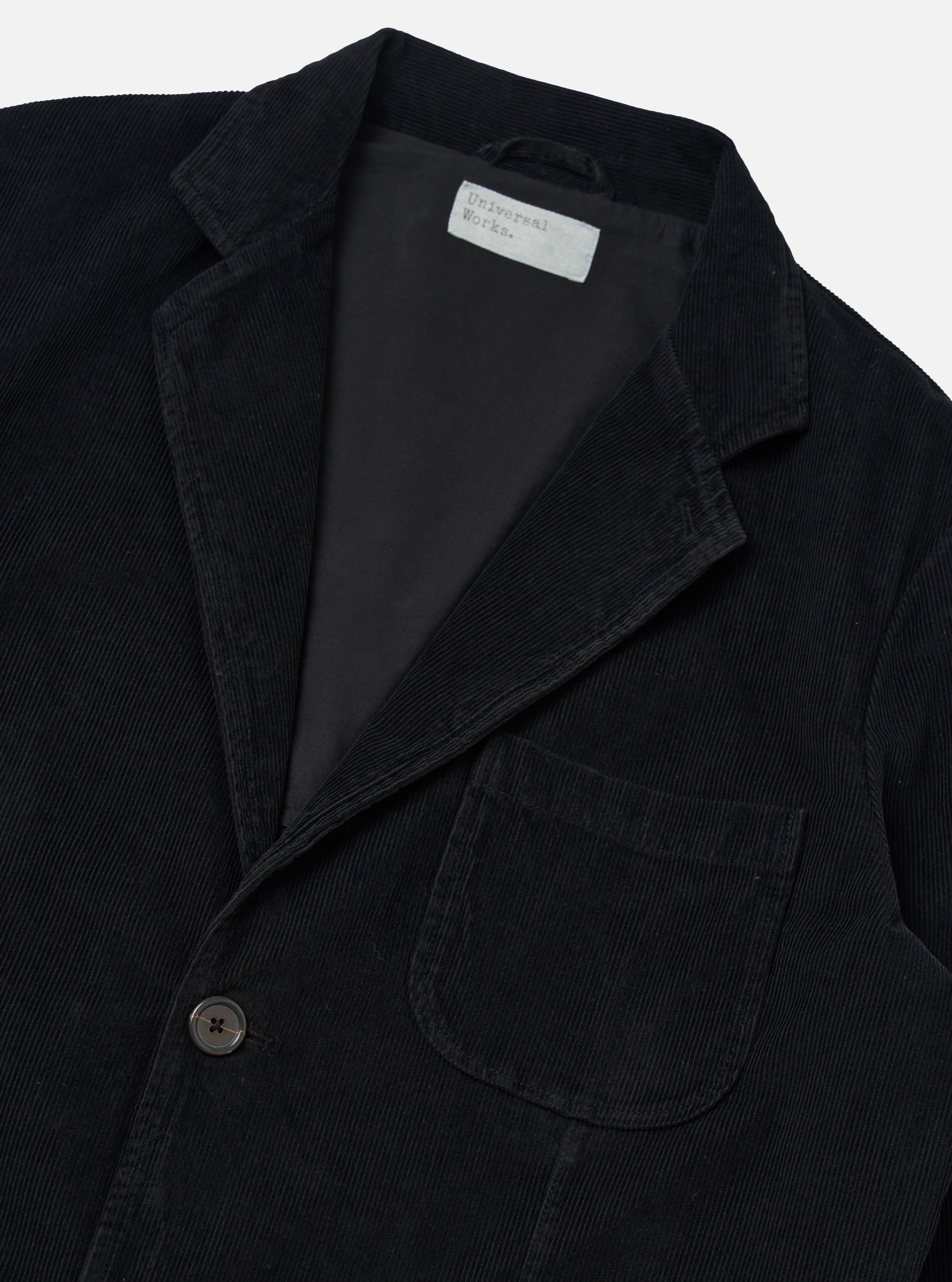 Men's Black Cat Cord Two Button Jacket – Universal Works