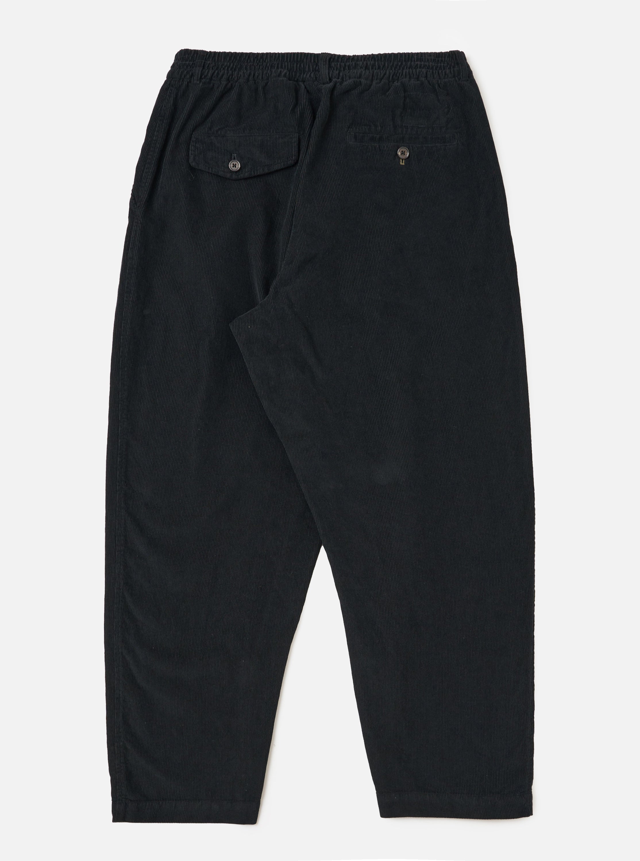 Men's Black Corduroy Pleated Track Pant – Universal Works