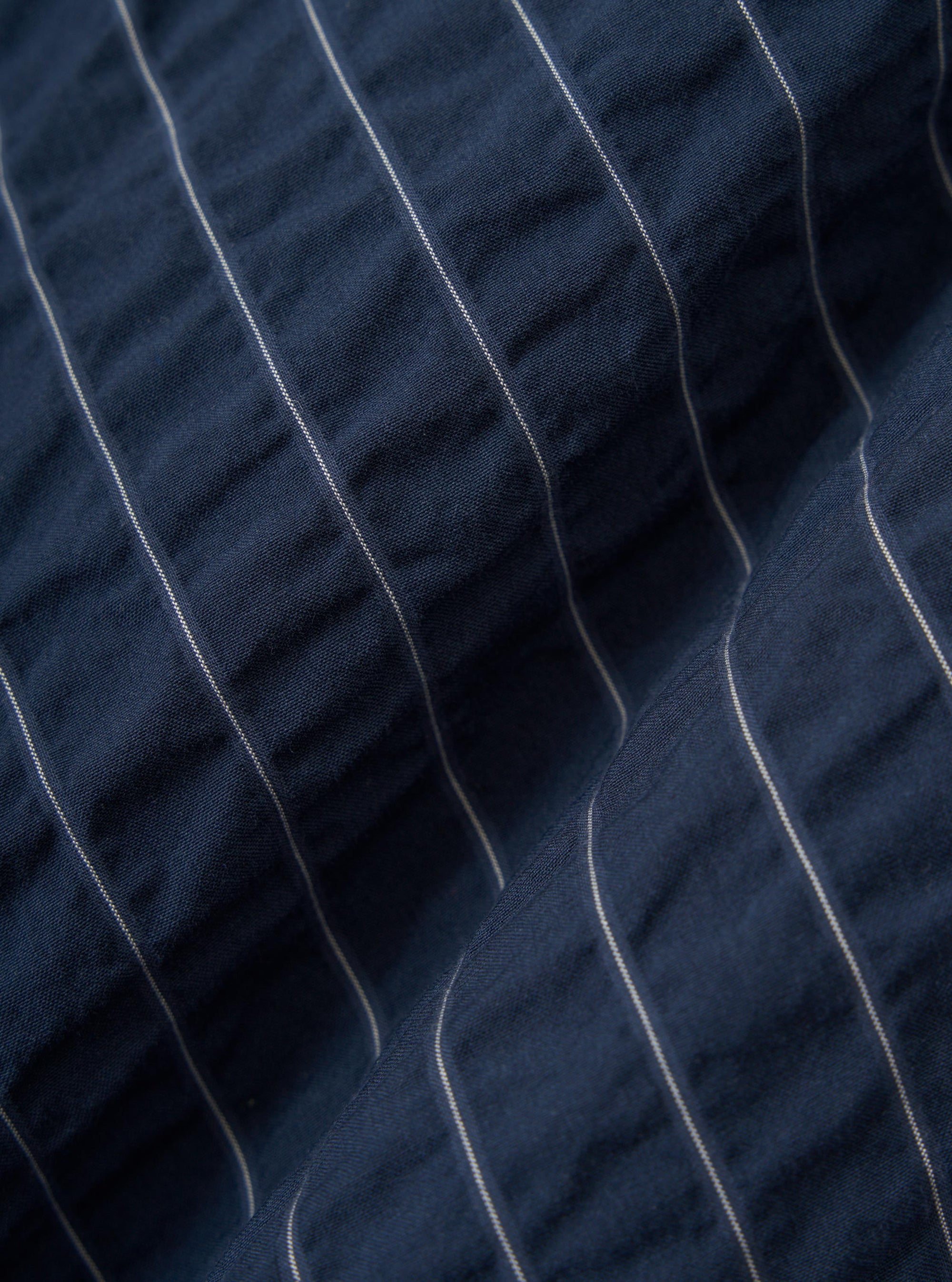 Navy Chester Stripe Two Button Jacket