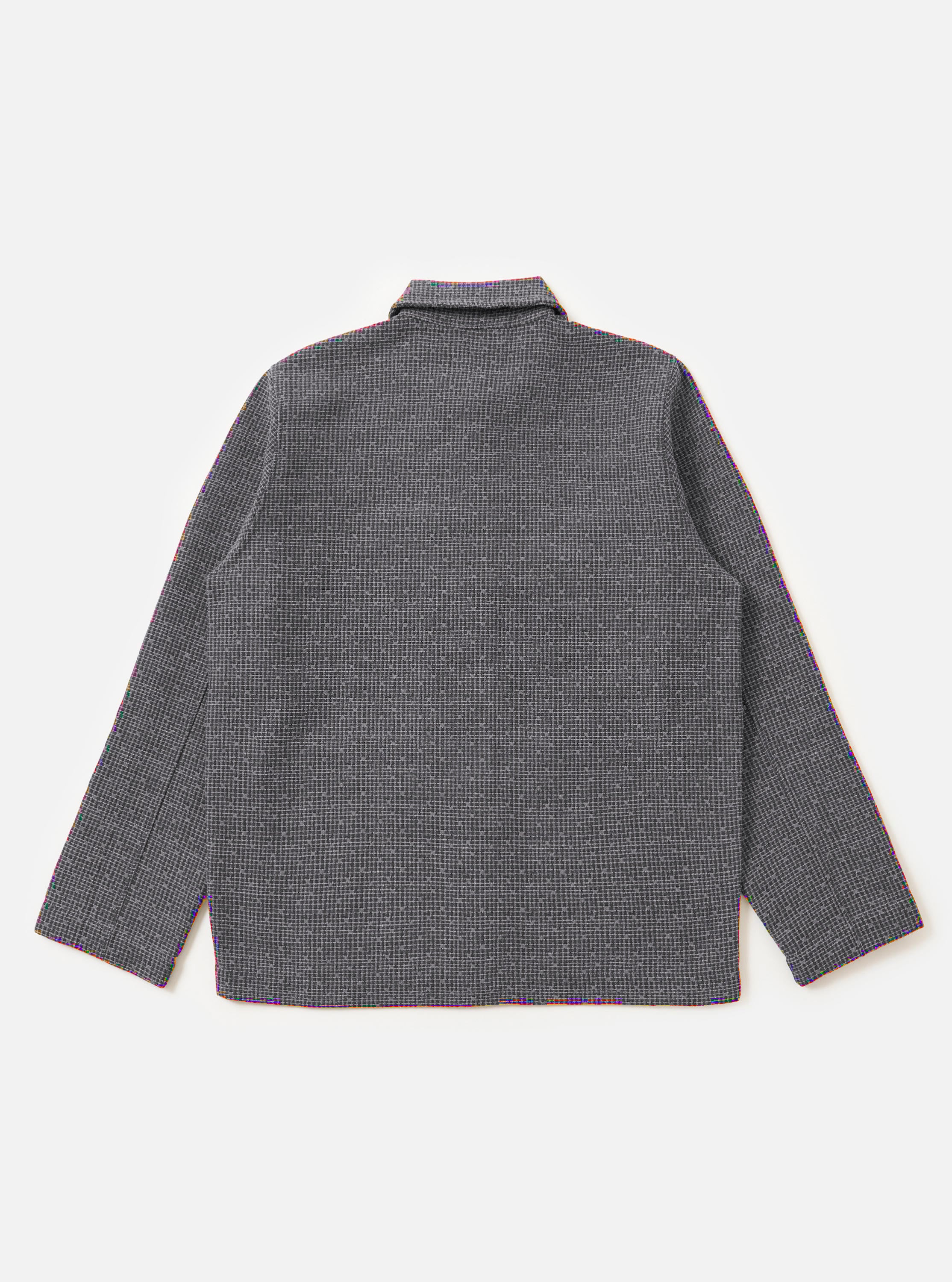 ウール混紡ダークグレージャケット サイズ2 Men's Grey/Blue Jacquard Weave Field Jacket – Universal Works