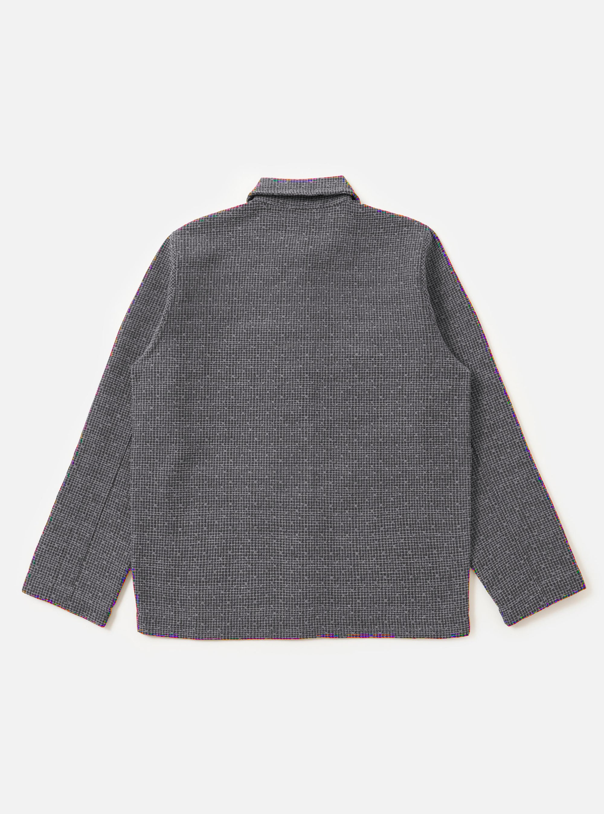Grey/Blue Jacquard Weave Field Jacket