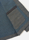 Grey/Blue Jacquard Weave Field Jacket