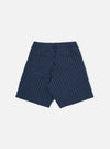 Navy Chester Stripe Pleated Track Short