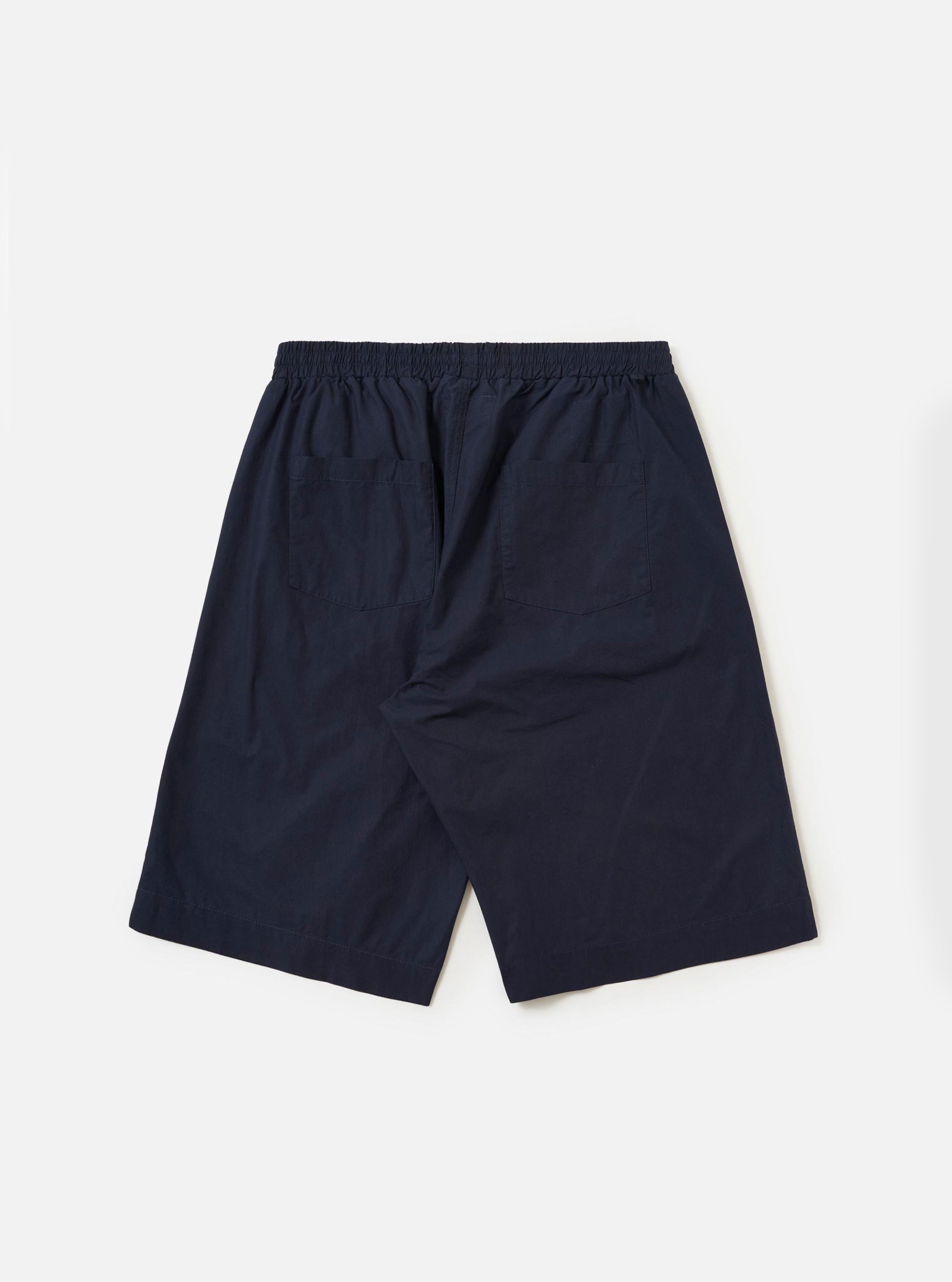 Navy Paper Touch Cotton Vacation Short