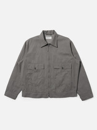 Mid Grey Linen Slub Weave E130 Jacket