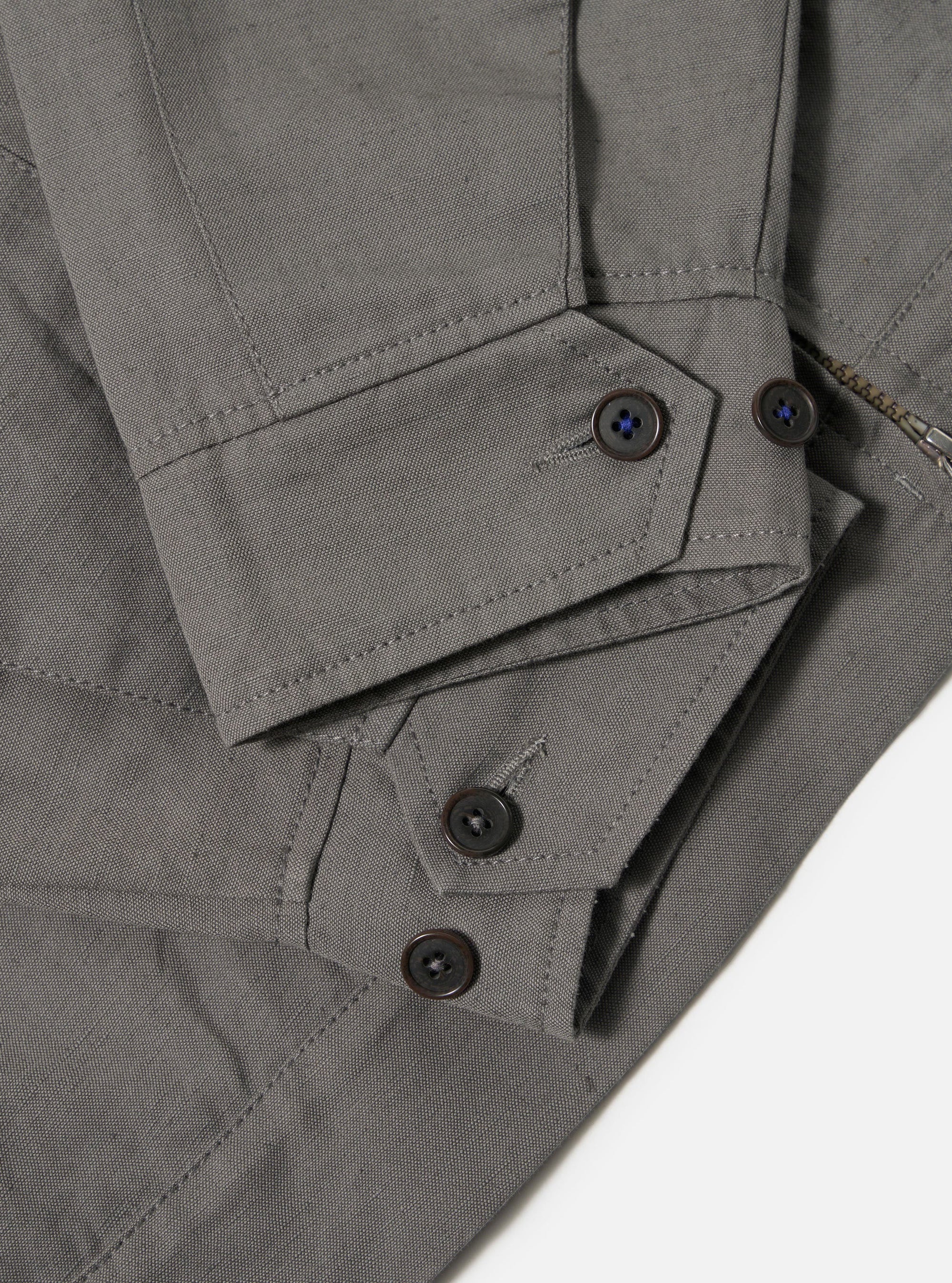 Mid Grey Linen Slub Weave E130 Jacket