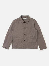 Mid Grey Linen Slub Weave Franck Jacket