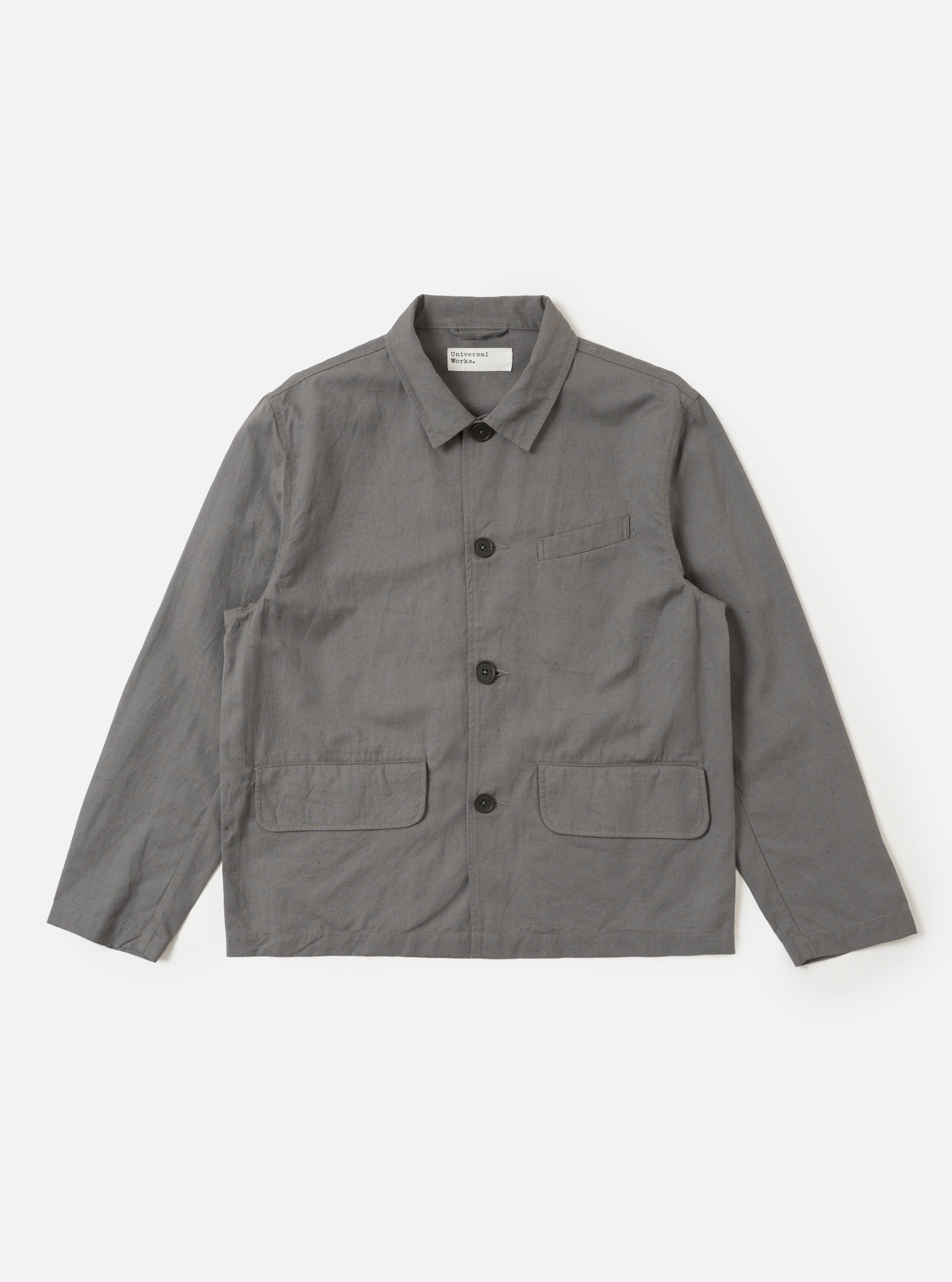 Mid Grey Linen Slub Weave Franck Jacket – Universal Works