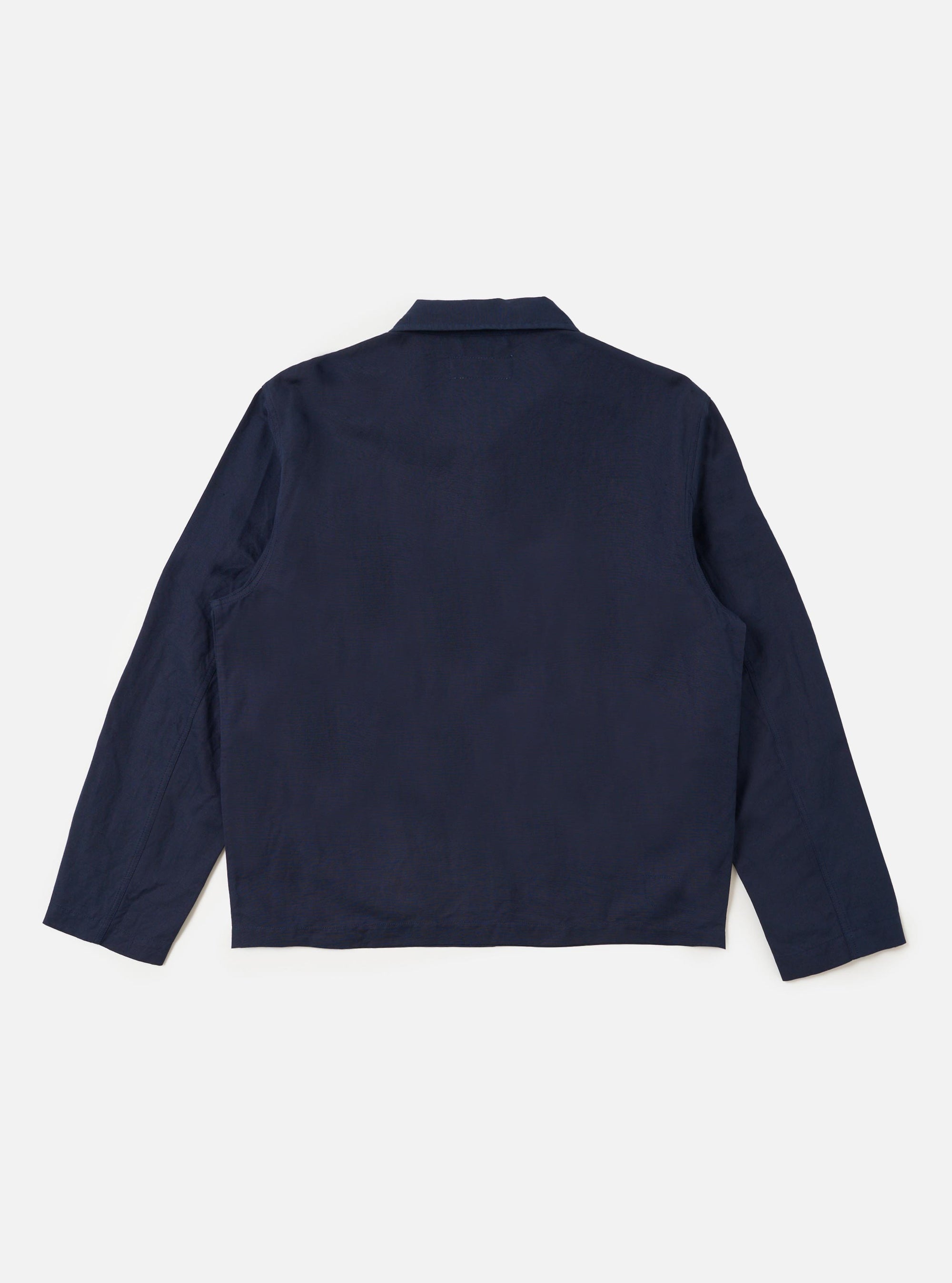 Navy Linen Slub Weave Franck Jacket
