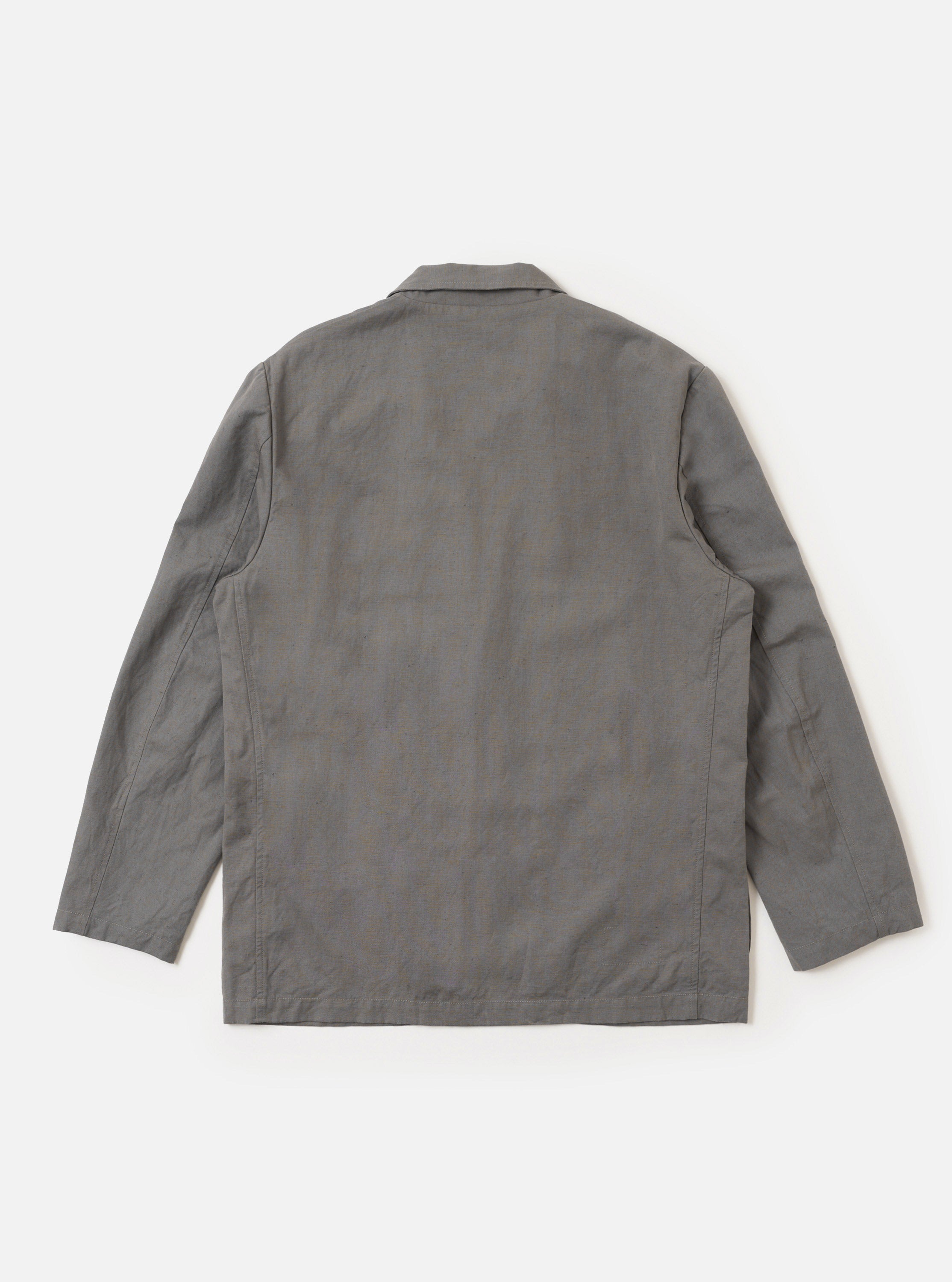 Mid Grey Linen Slub Weave Two Button Jacket – Universal Works
