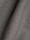 A close-up fabric swatch of the Mid Grey Linen Slub Weave Two Button Jacket displays the textured, grainy finish and distinct horizontal slubbing of the mid-grey linen and cotton blend fabric.