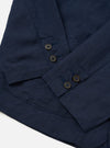 Navy Linen Cotton Shirting Dizzy Jacket