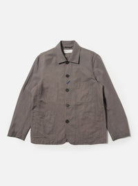 Mid Grey Linen Slub Weave Bakers Jacket