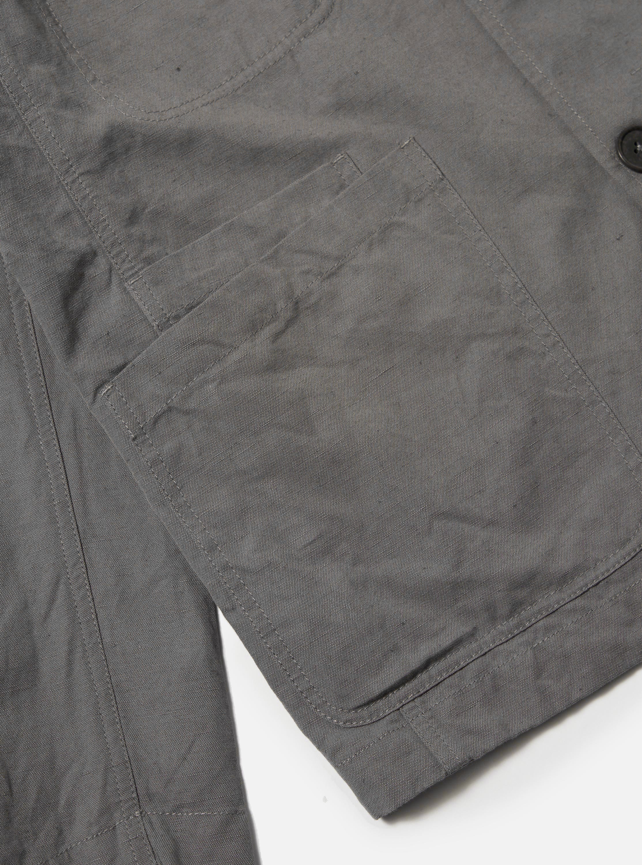 Men's Bakers Chore Jacket | Grey | Linen – Universal Works