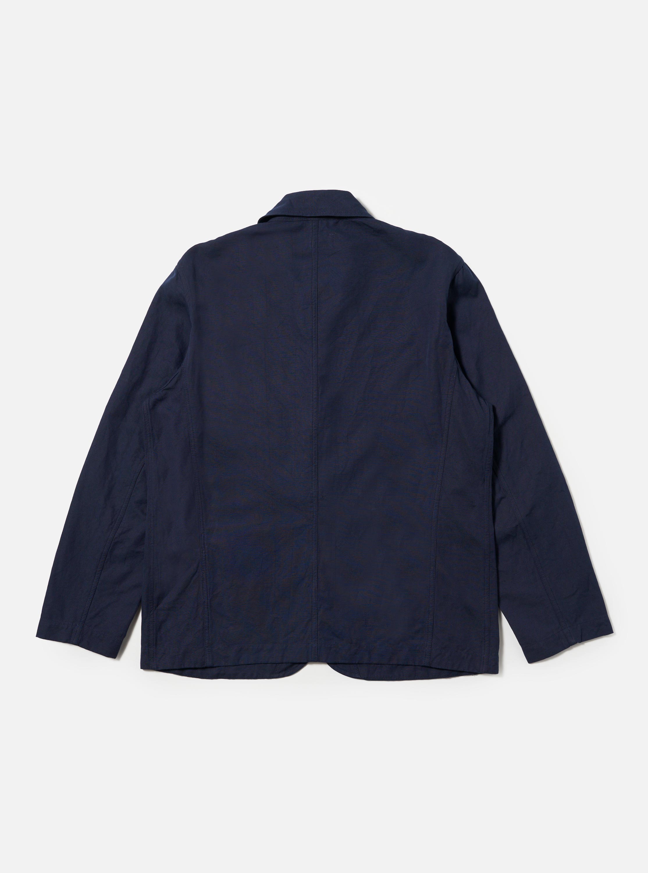 Men's Bakers Chore Jacket | Navy | Linen – Universal Works