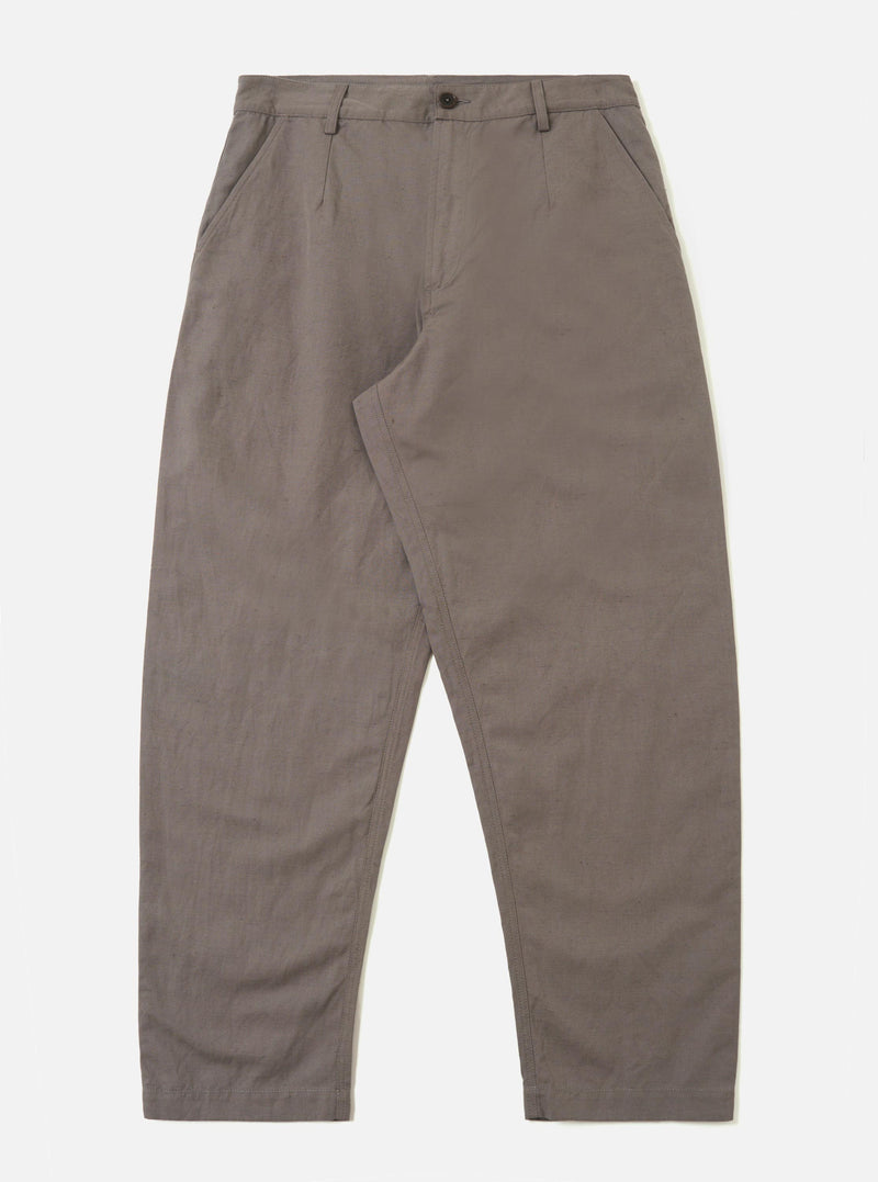 Mid Grey Linen Slub Weave Dizzy Trouser