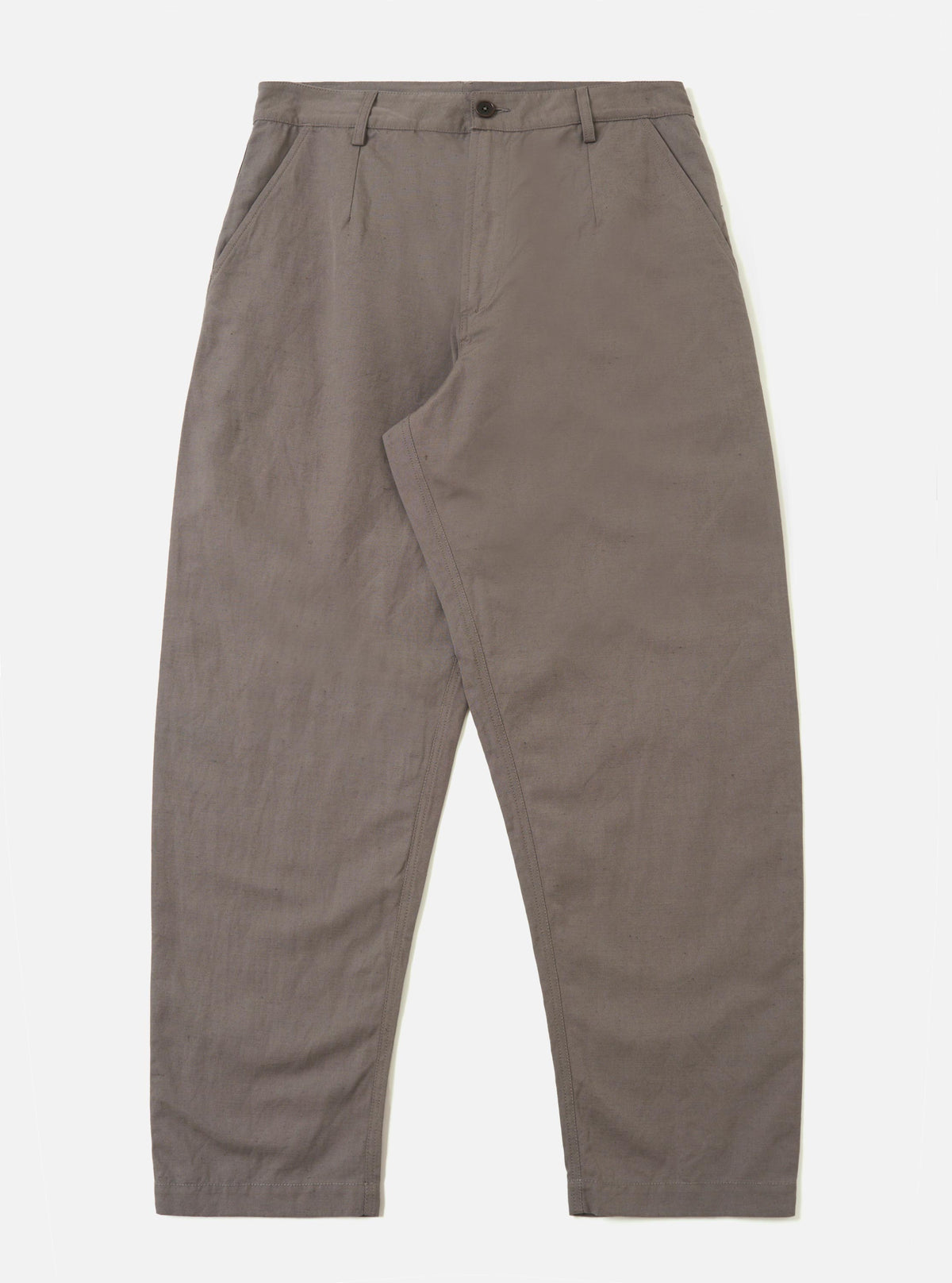 Mid Grey Linen Slub Weave Dizzy Trouser