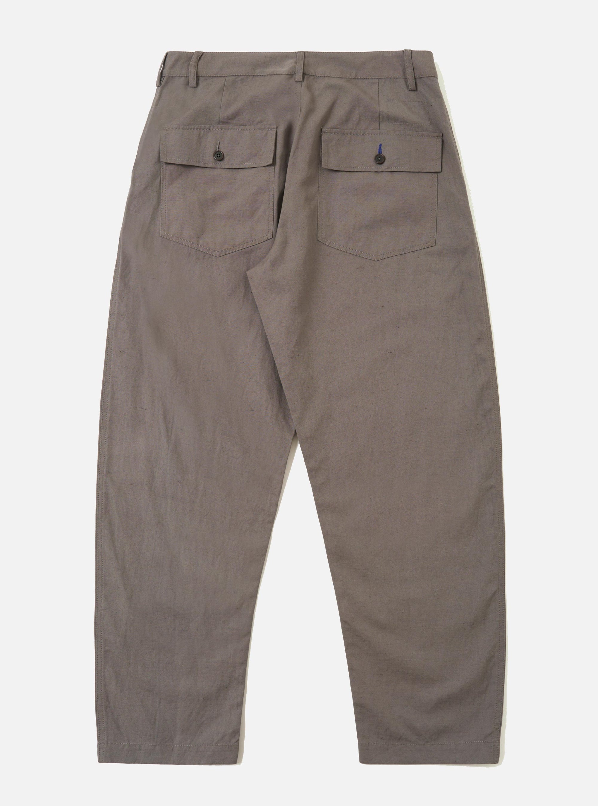 Mid Grey Linen Slub Weave Dizzy Trouser