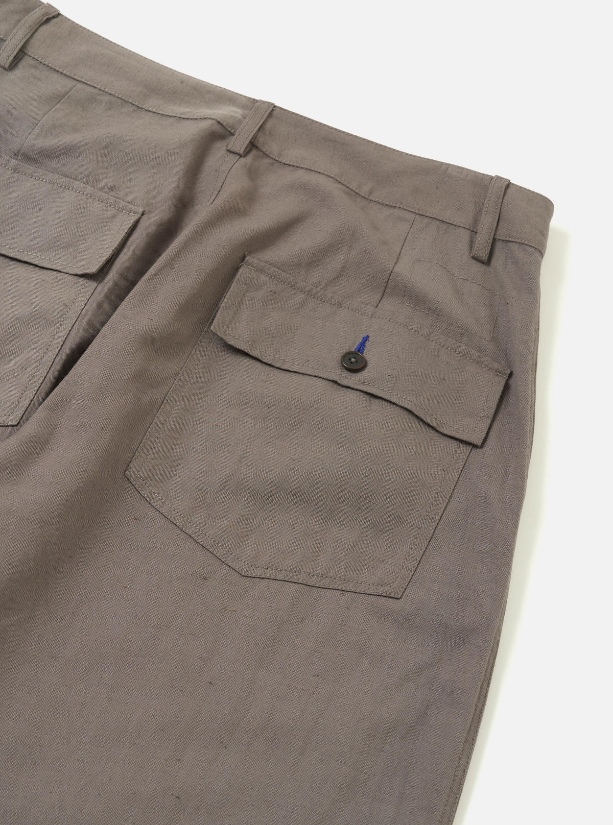 Mid Grey Linen Slub Weave Dizzy Trouser