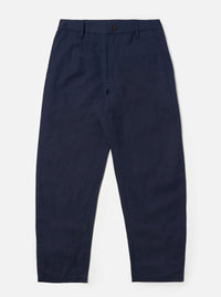 Navy Linen Slub Weave Dizzy Trouser