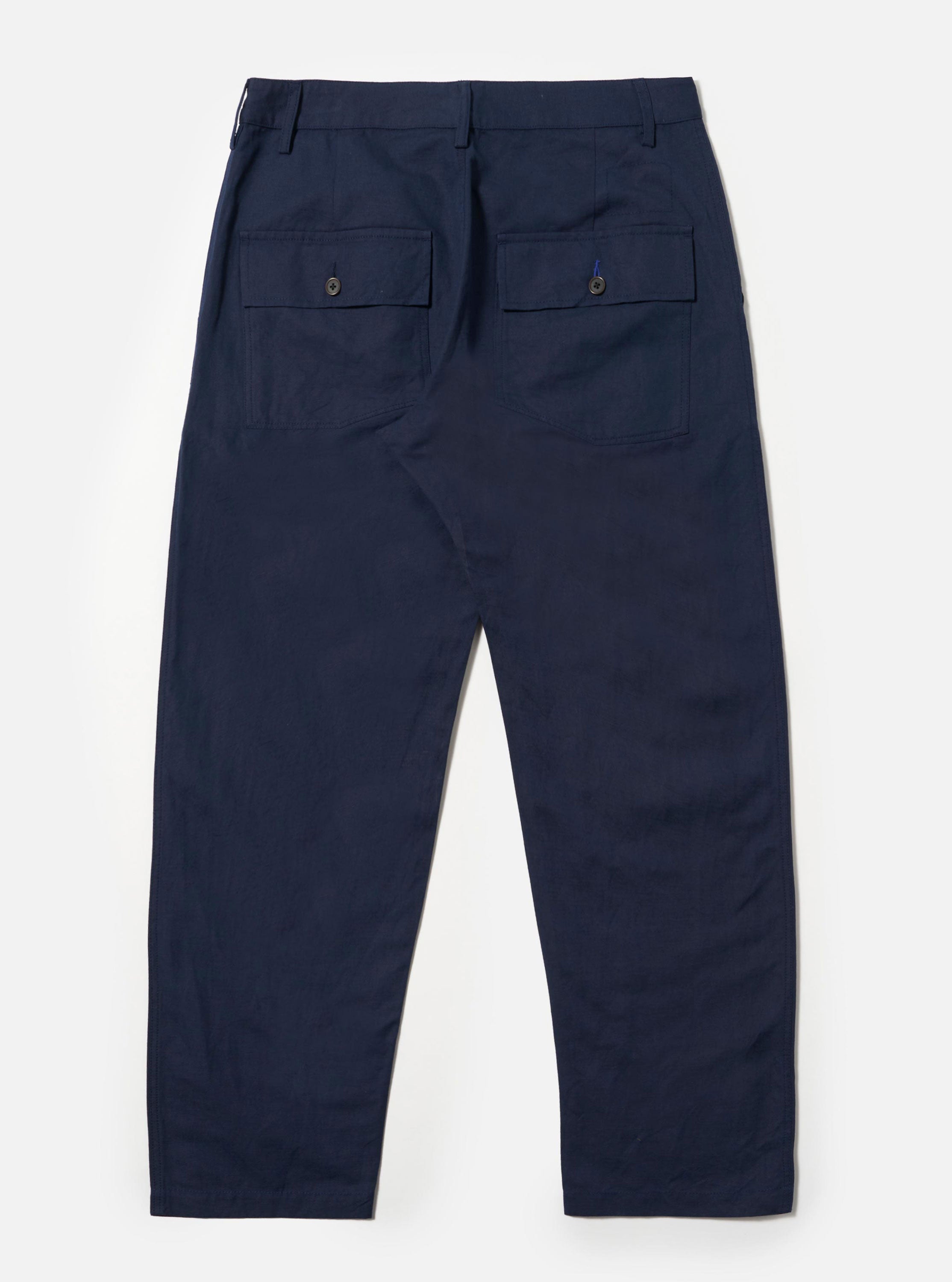 Navy Linen Slub Weave Dizzy Trouser – Universal Works