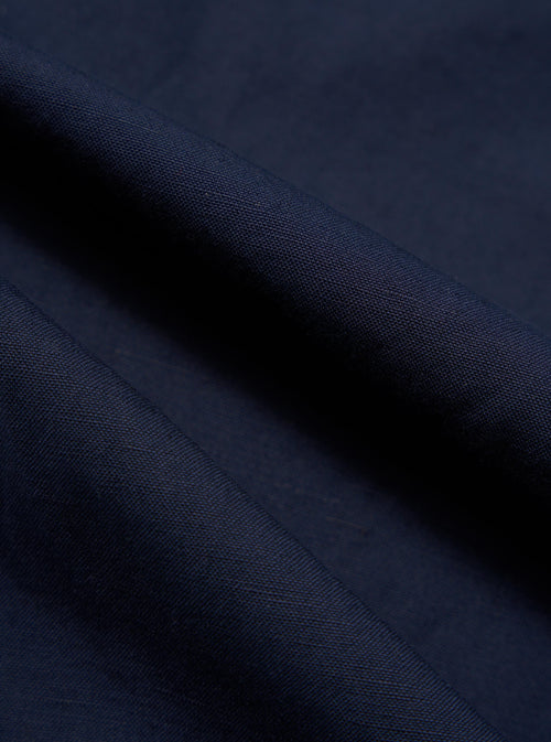 Navy Linen Slub Weave Dizzy Trouser