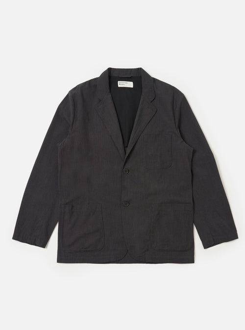 Charcoal Seattle Cotton Two Button Jacket