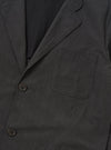 Charcoal Seattle Cotton Two Button Jacket