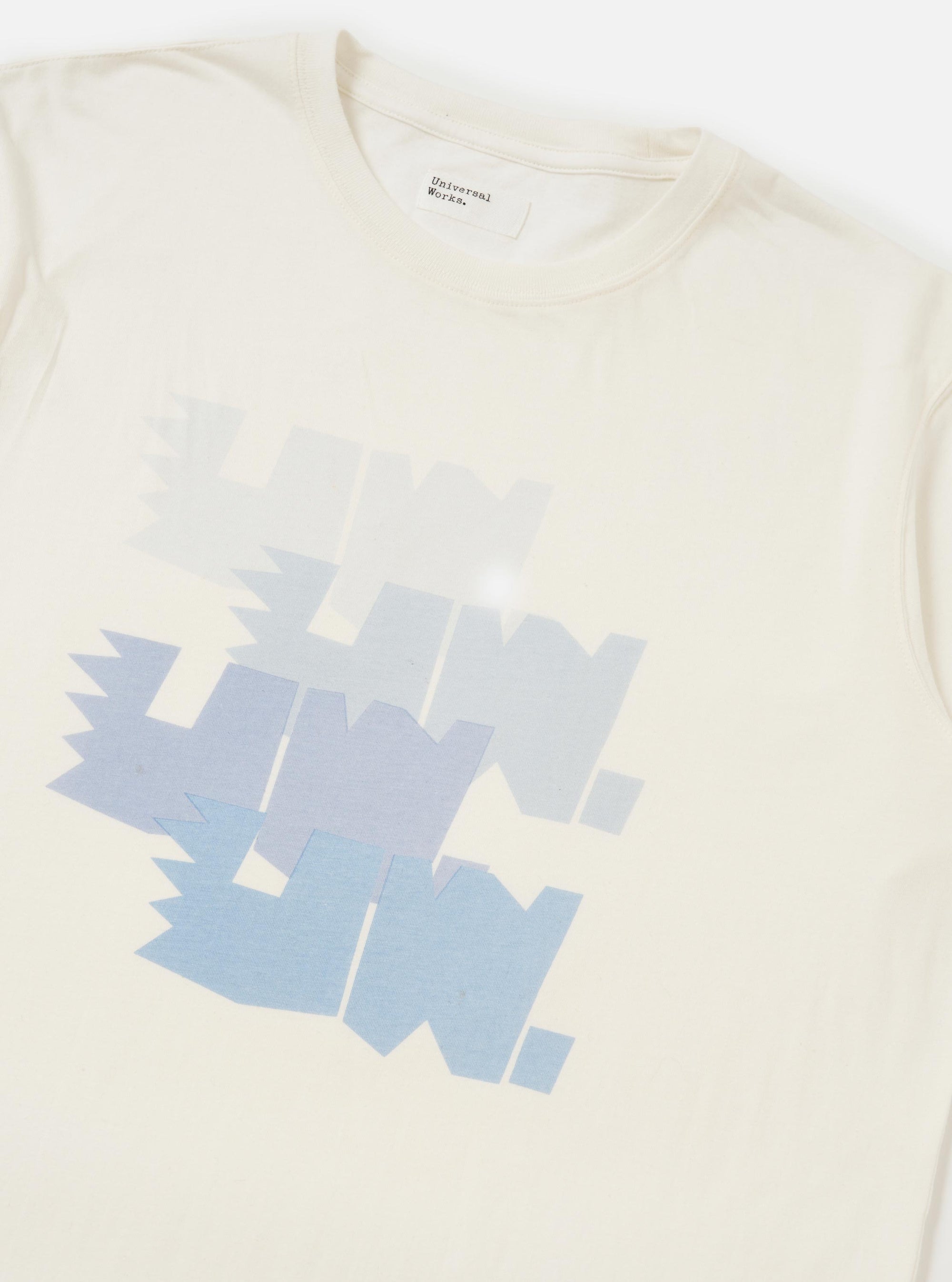 Ecru Single Jersey Multi UW Print Multi UW Print Tee