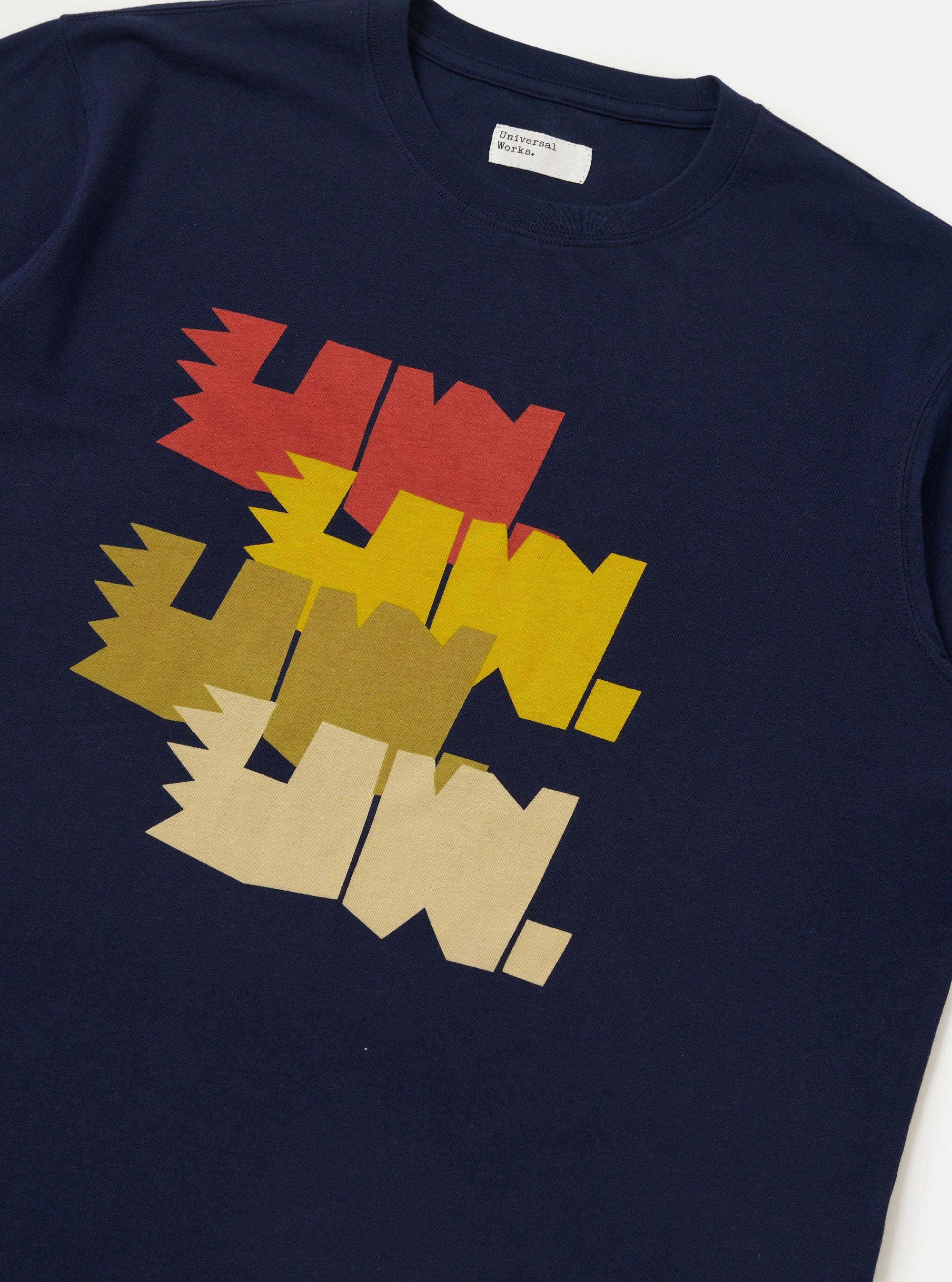 Navy Single Jersey Multi UW Print Multi UW Print Tee