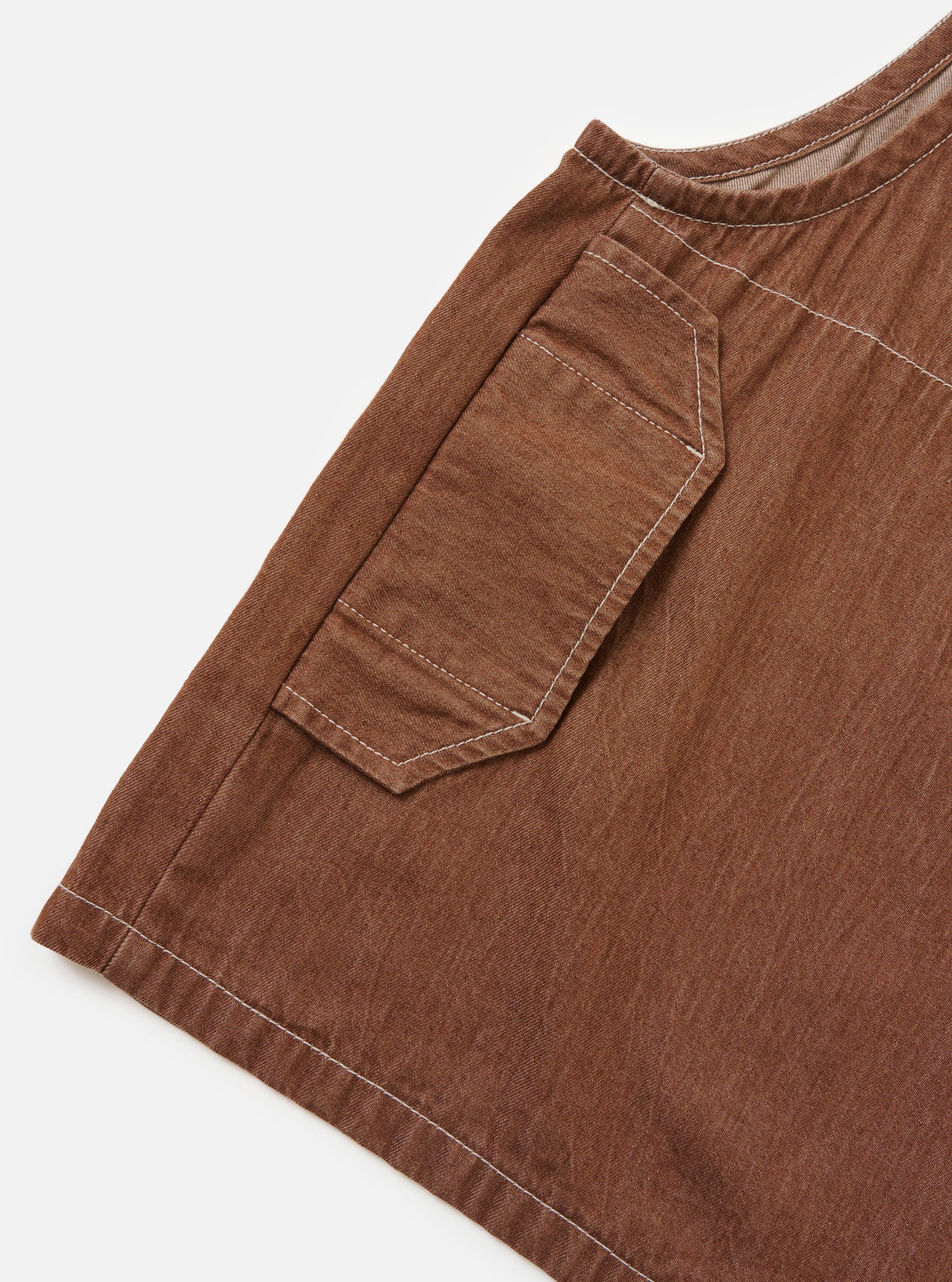 Brown Meco Denim Marine Gilet